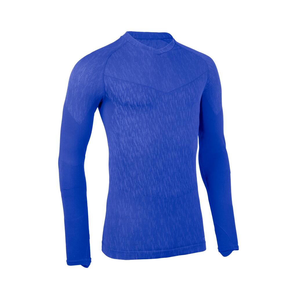 Adult Long-Sleeved Thermal Base Layer Top Keepdry - Indigo Blue