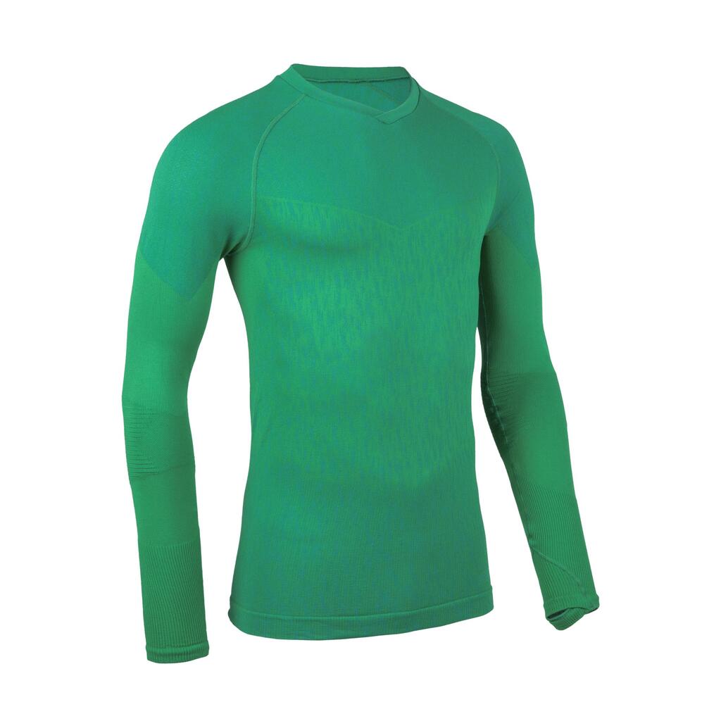 Adult Long-Sleeved Thermal Base Layer Top Keepdry - Green