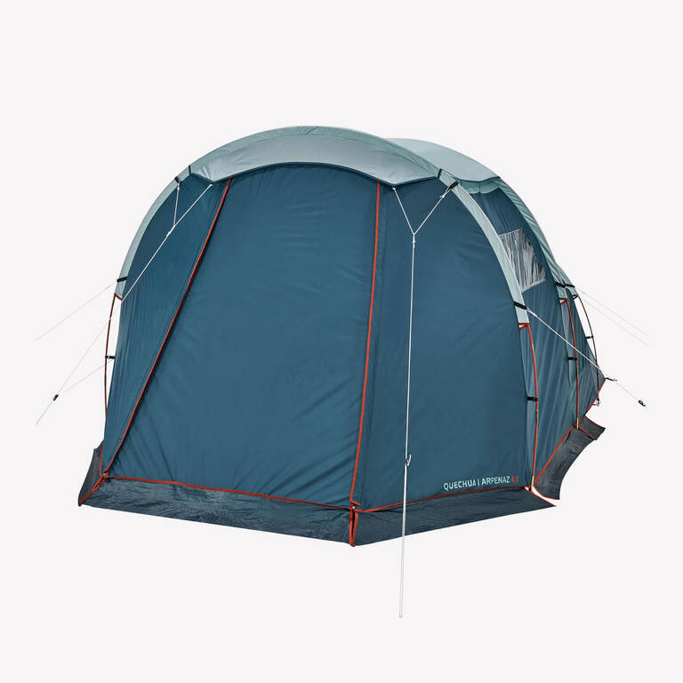 Camping Tent 4 Person 1 Bedroom Blue