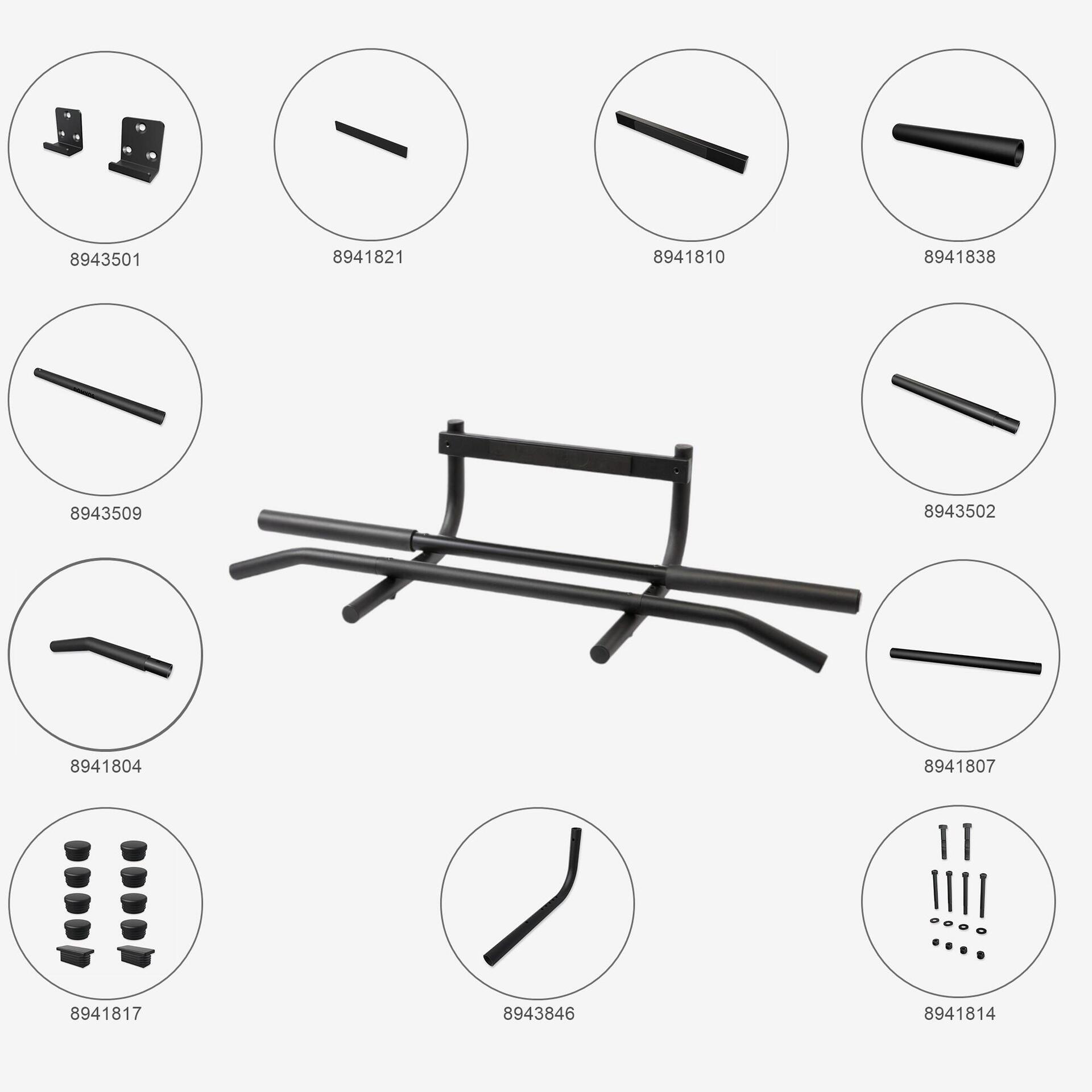 MONTAGE, ENTRETIEN & REPARATION BARRE DE TRACTION PORTE DOOR PULL UP BAR DOMYOS DECATHLON 8938852