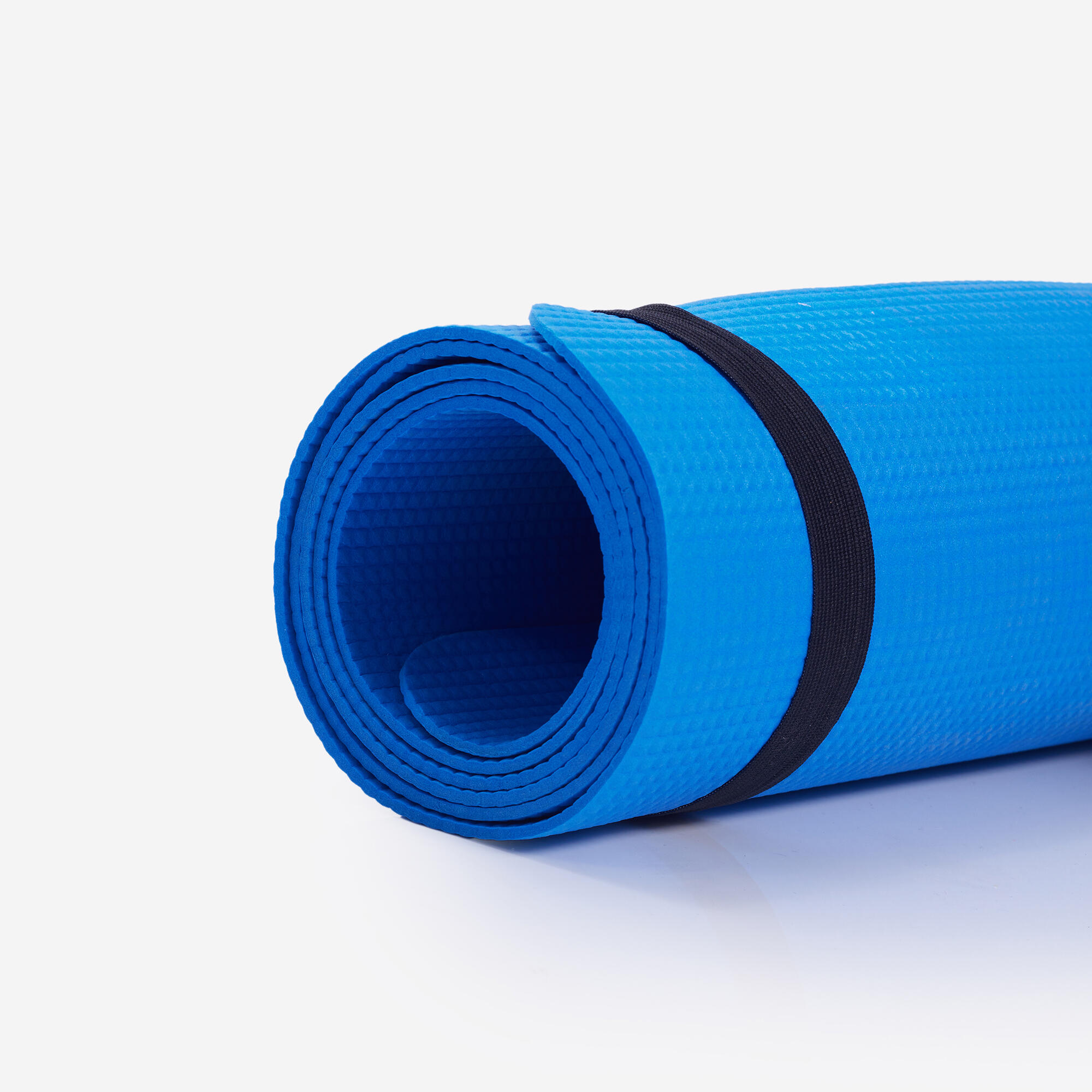 Yoga Mat 4mm Thick, Foam, 172 x 58 cm, for Beginners – Blue