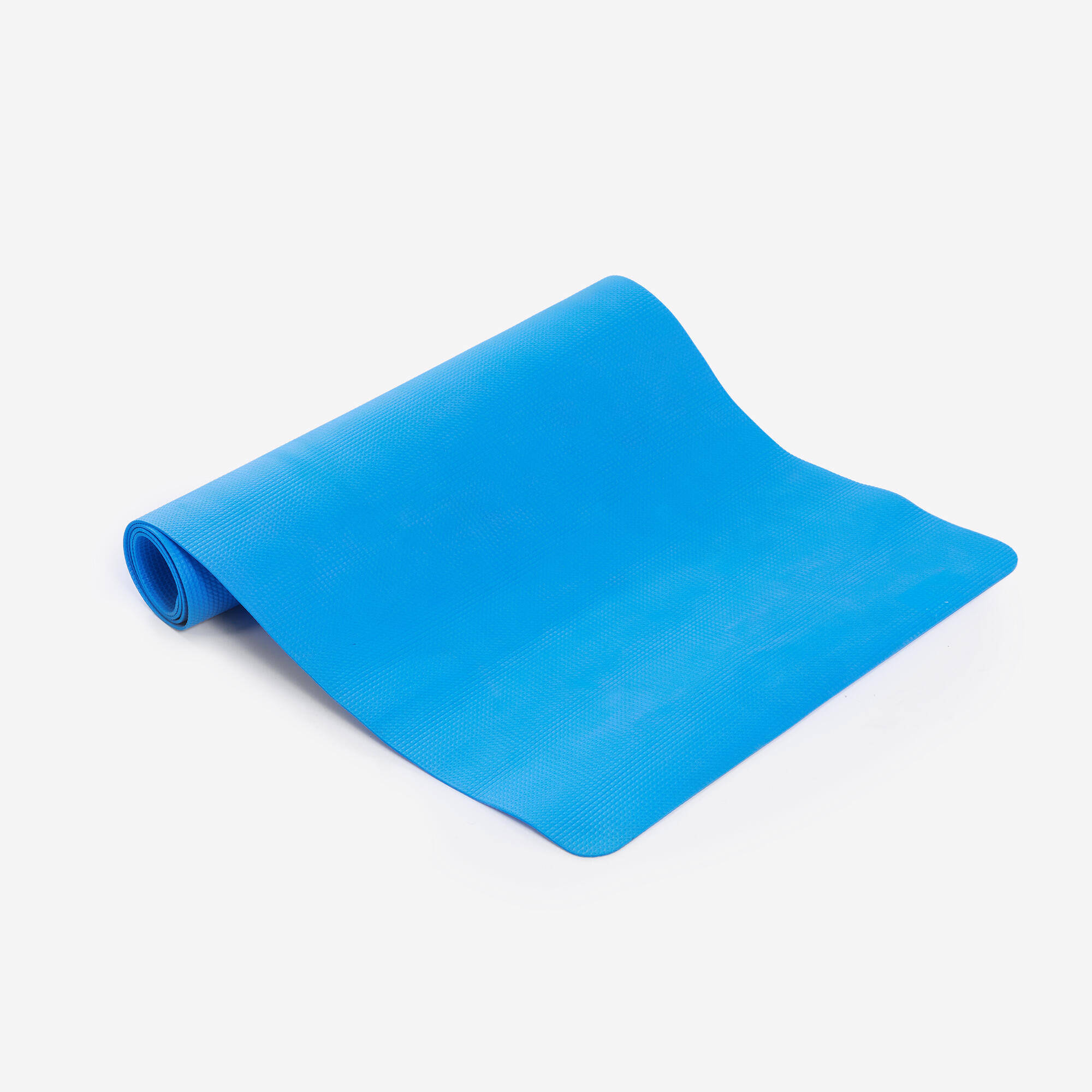 Yoga Mat 4mm Thick, Lightweight Foam, 172 x 58 cm for Beginners - Blue