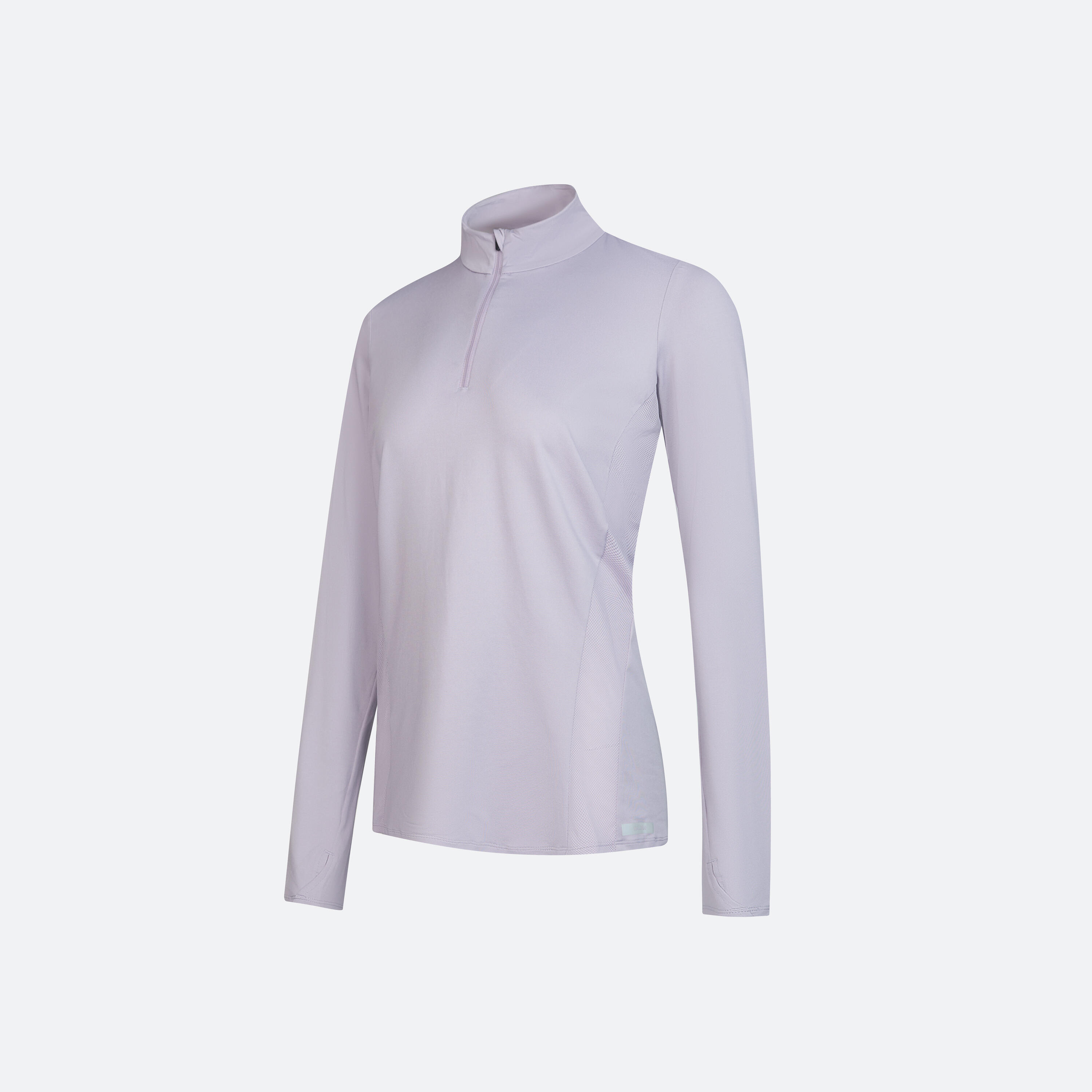 Women's Breathable Long-Sleeved Running T-Shirt-KIPRUN Run 500 Dry-Purple