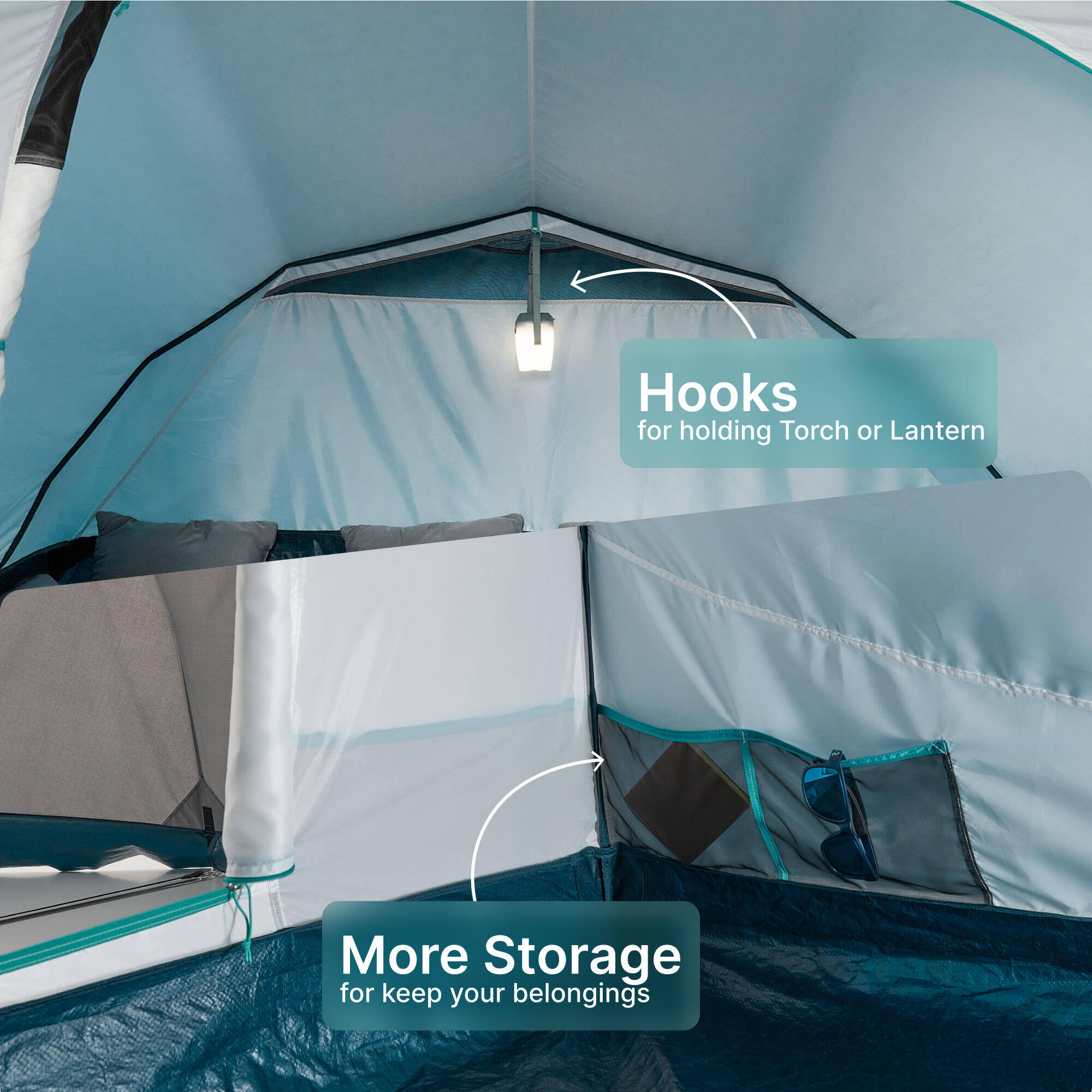 Camping Tent MH100 XXL 4 Person -  5