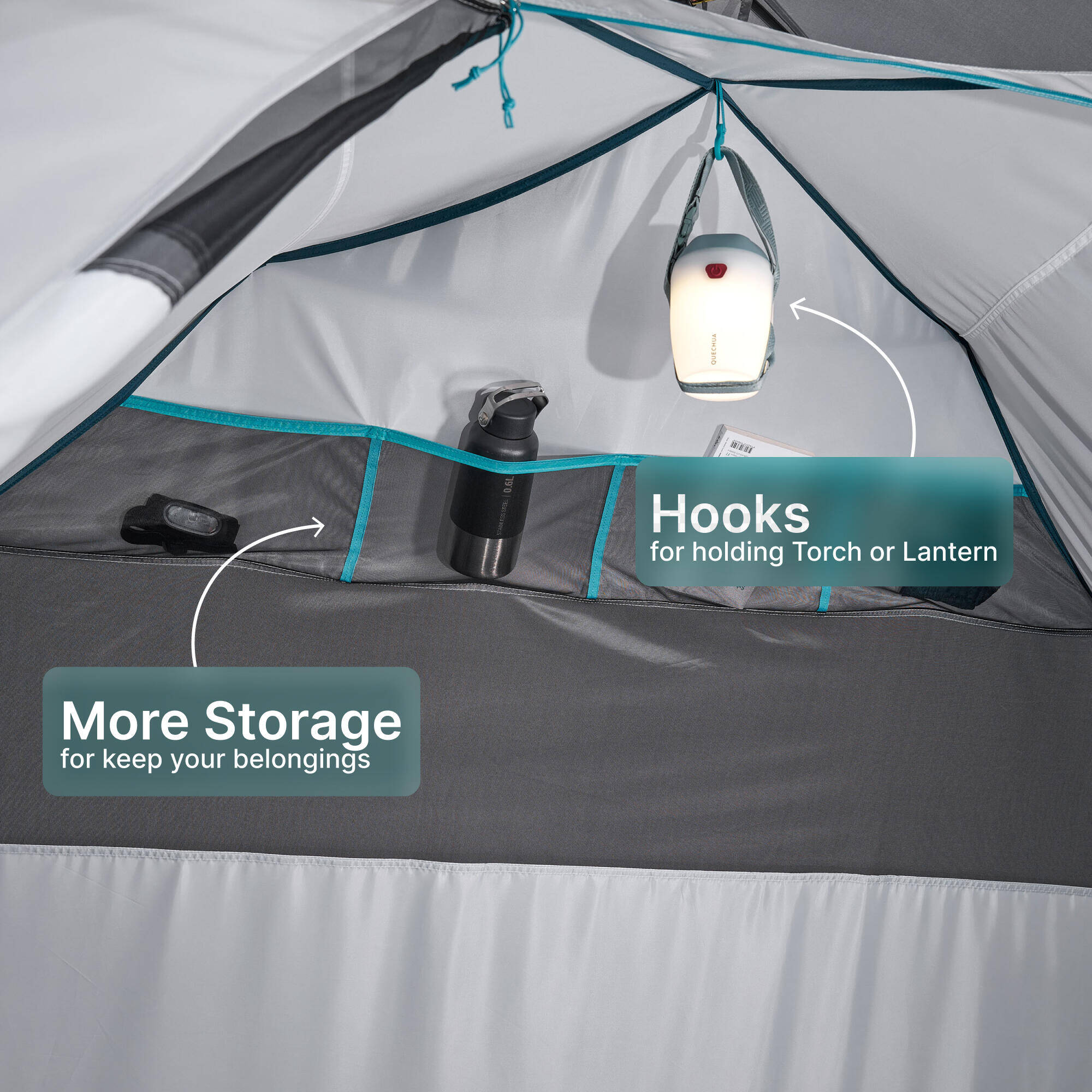 Camping Tent MH100 4-Person -  5