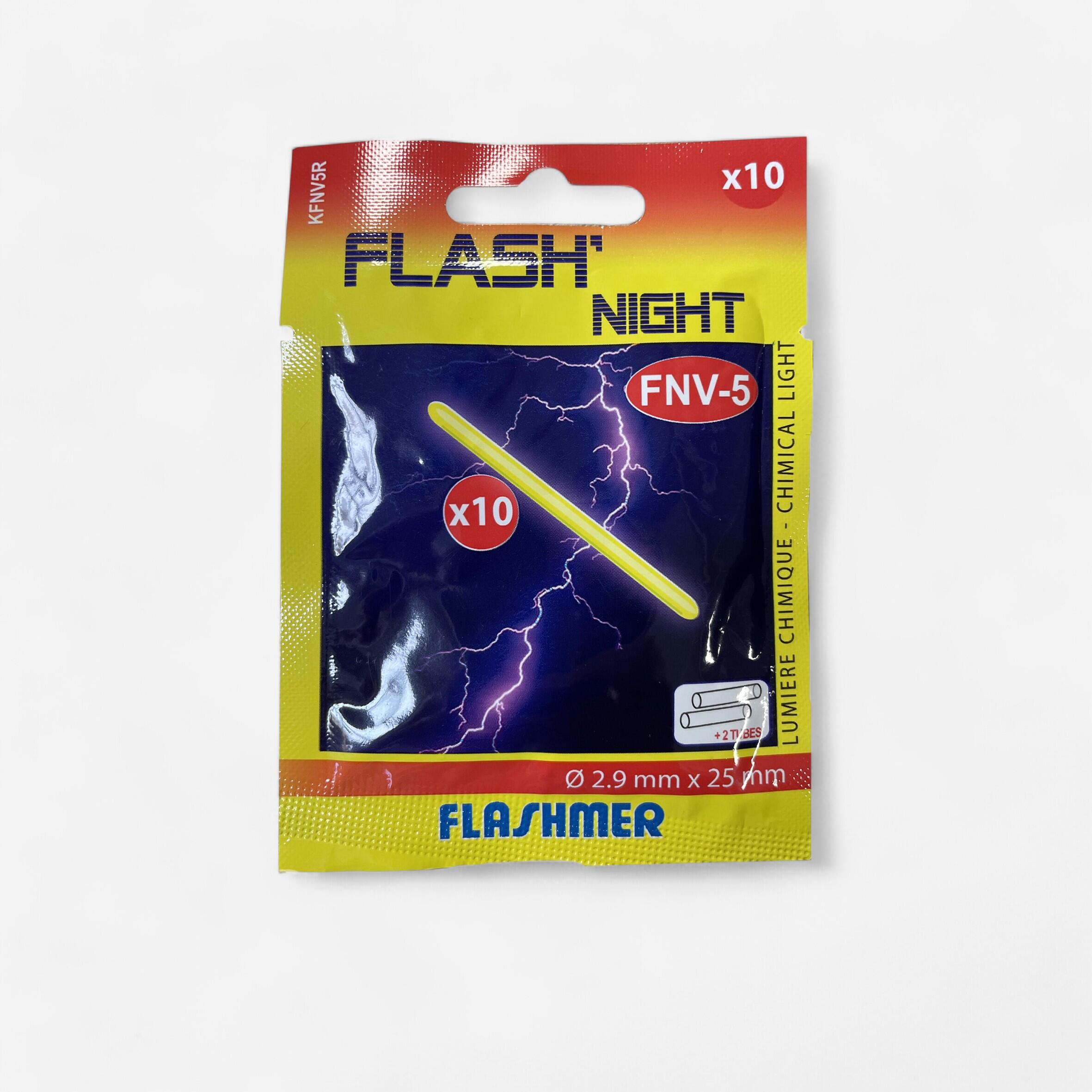 FLASHMER Breekstaafjes hengelsport 10 stuks Flash Night FNV-5 2,9 x 25 mm