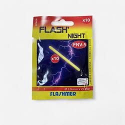 Bâtonnet lumineux starlite pêche 10x FLASH NIGHT FNV-5 2.9x25mm
