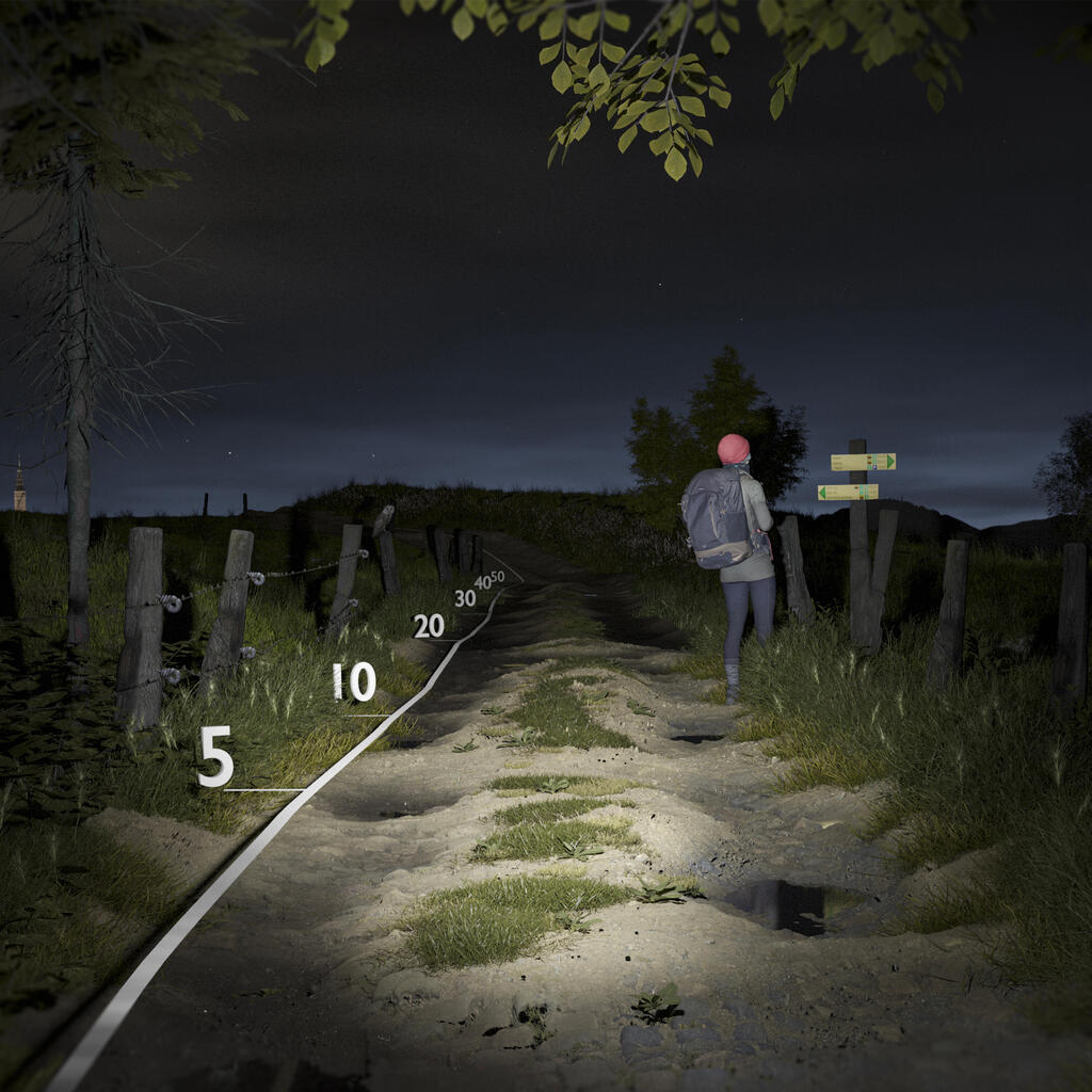 Luz de bicicleta FL940 uso caminos no iluminados