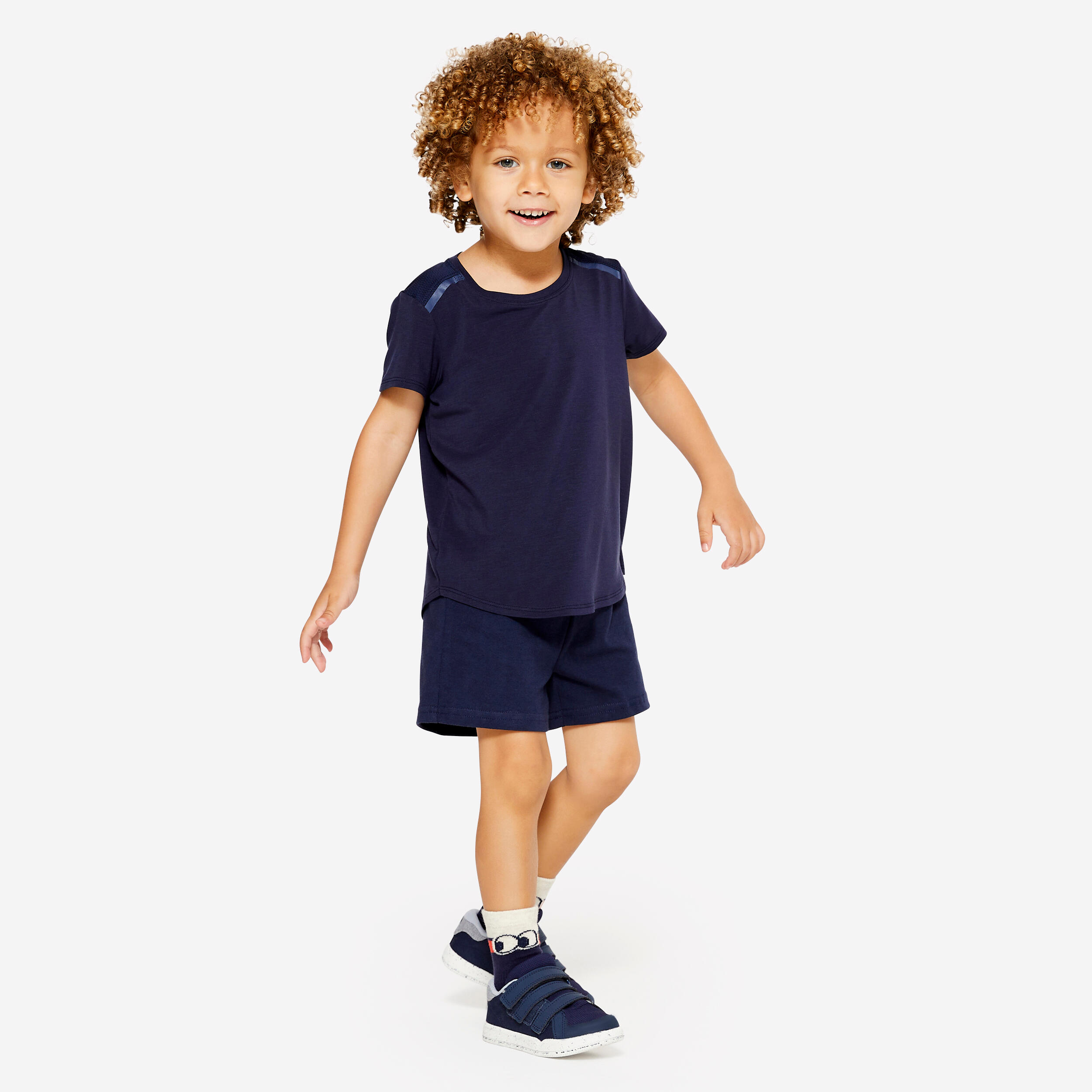 T-shirt bambino ginnastica regular fit traspirante blu da 1 a 5/6 anni 2/9