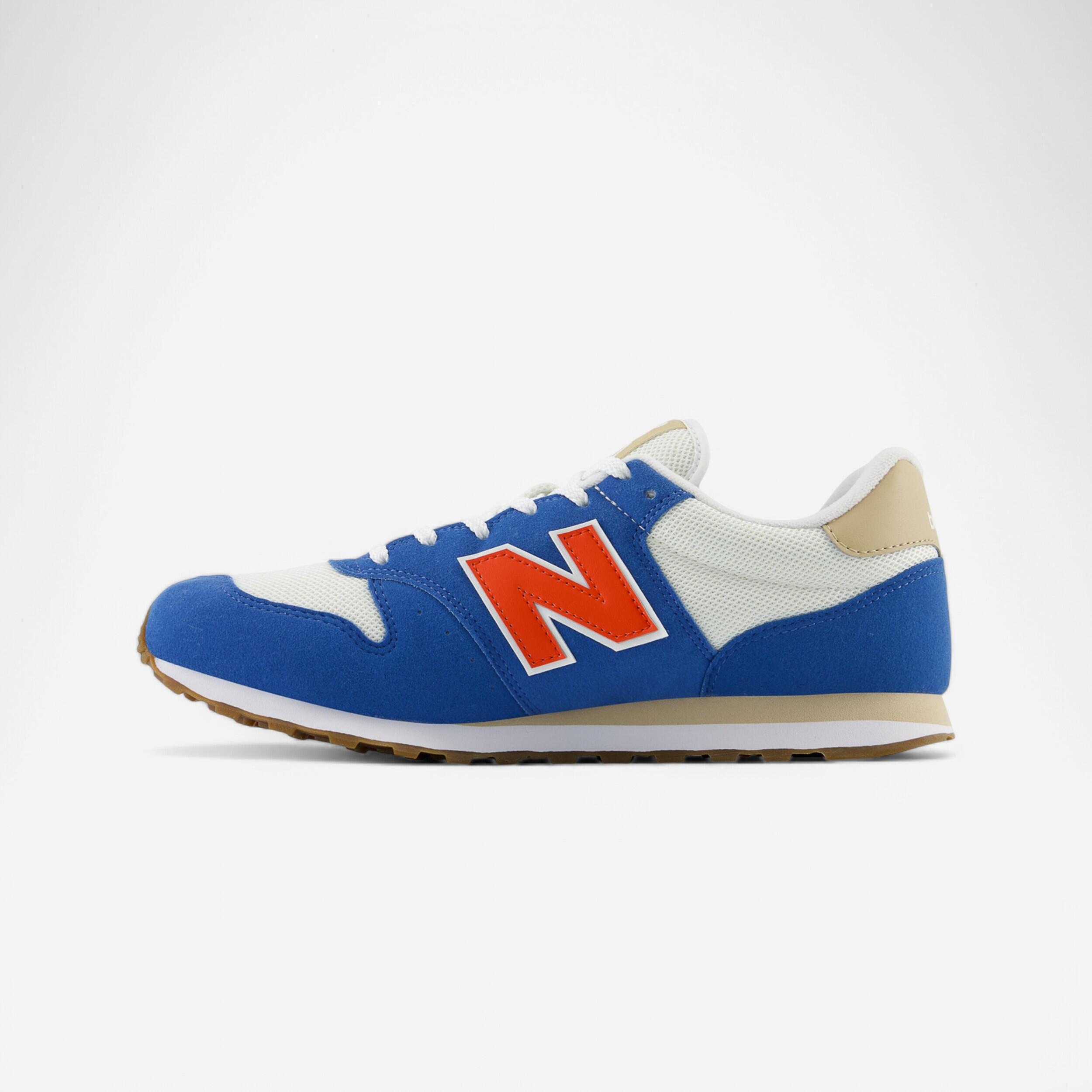 Ténis homem, new balance 500 azul vermelho