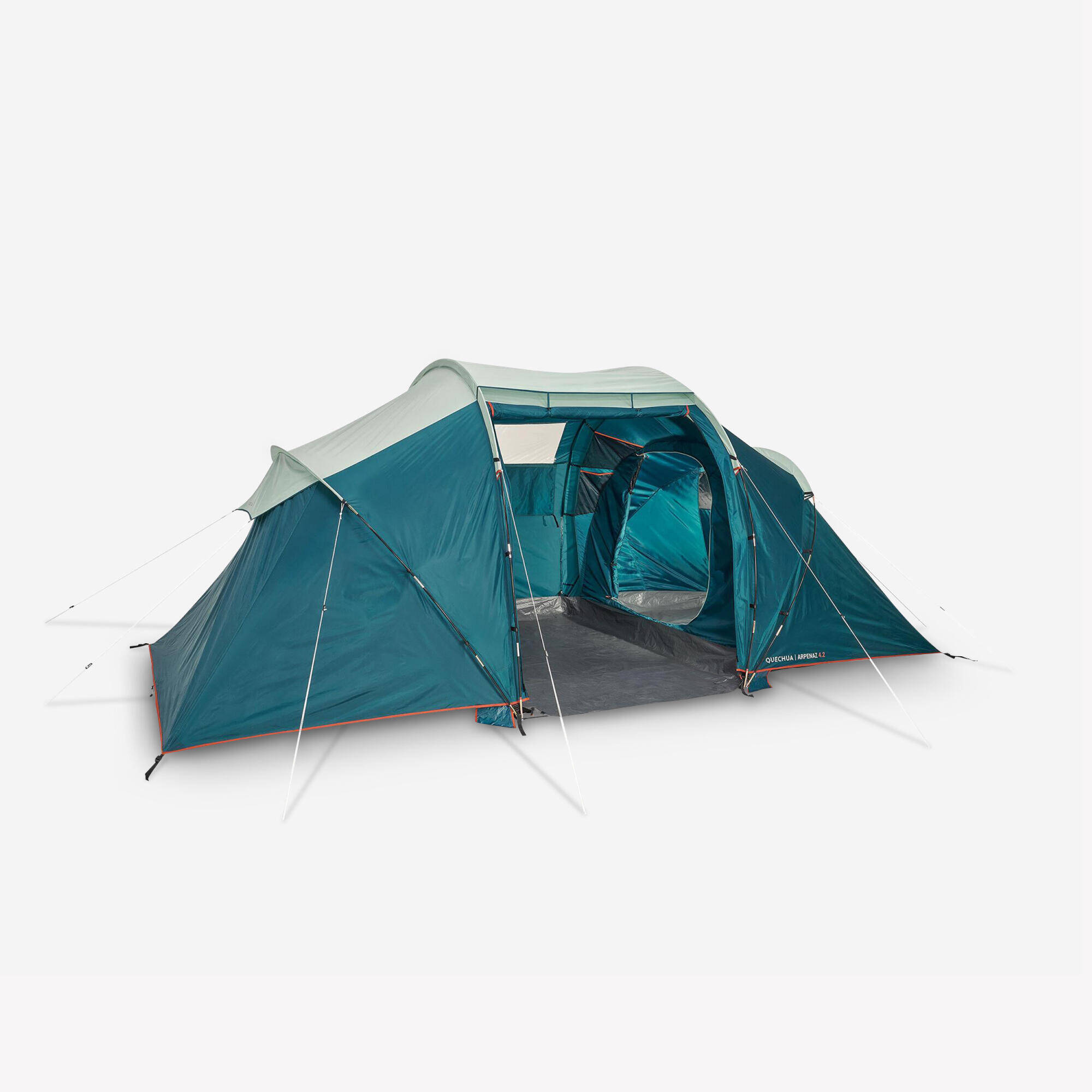 4-person, 2-bedroom camping tent, Arpenaz 4.2