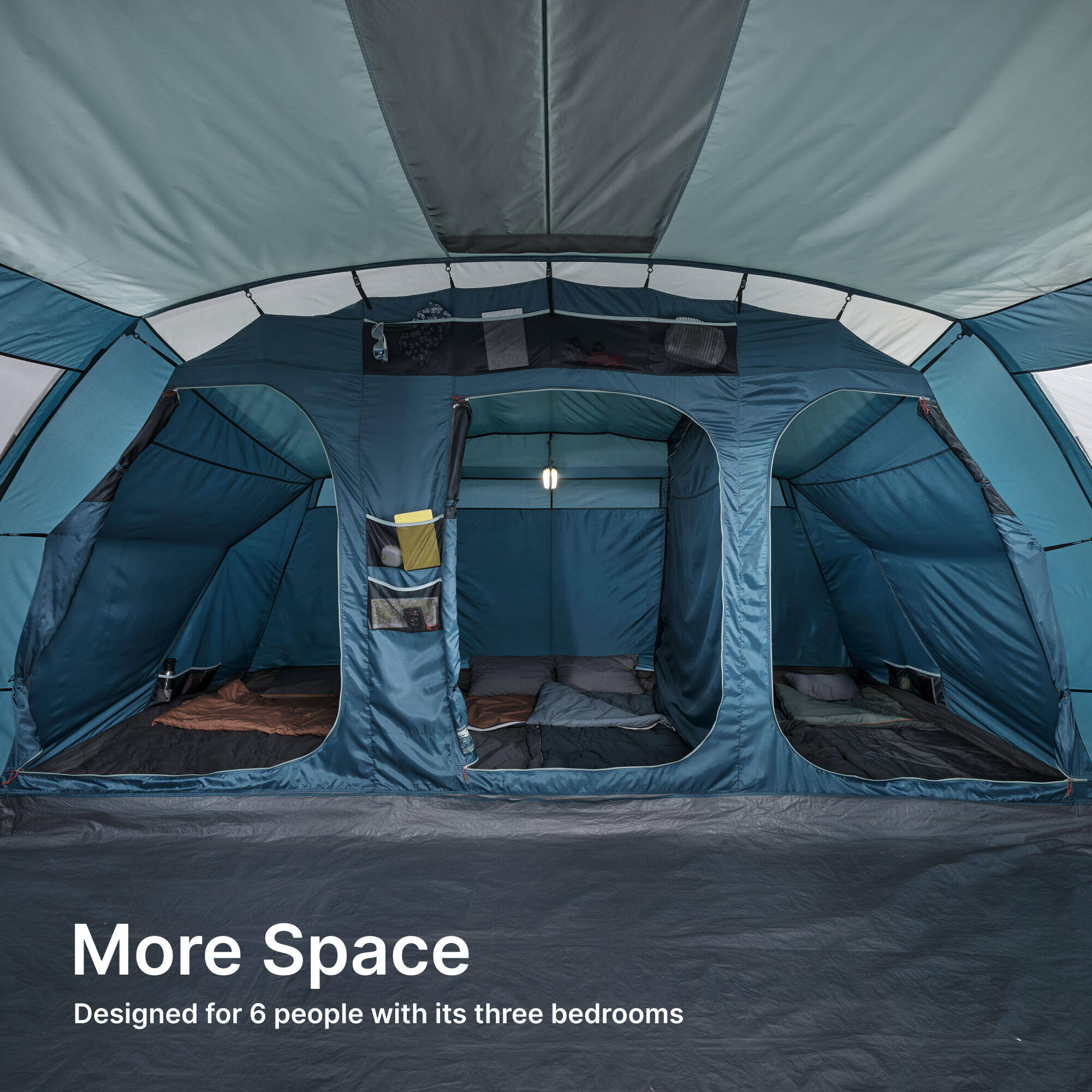 6-person, 3-bedroom camping tent, Arpenaz 6.3 -  4