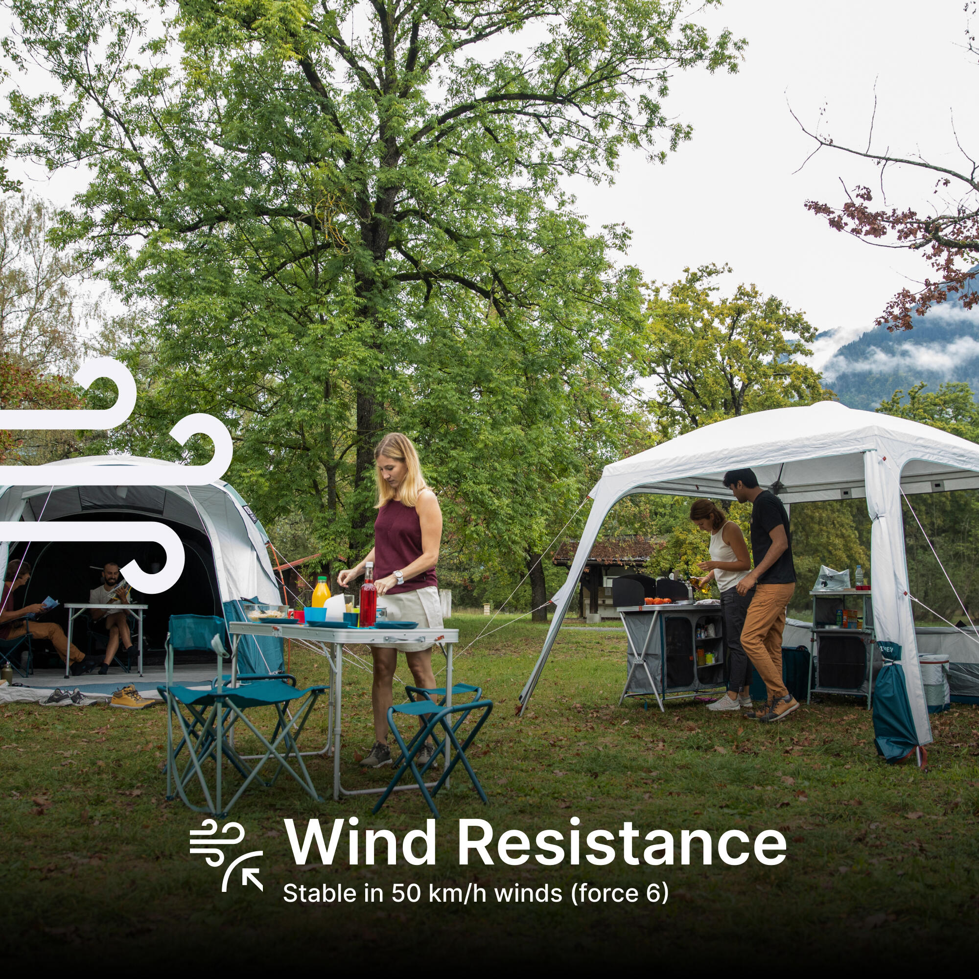 Camping Shelter Arpenaz Base L Fresh (10-Person)