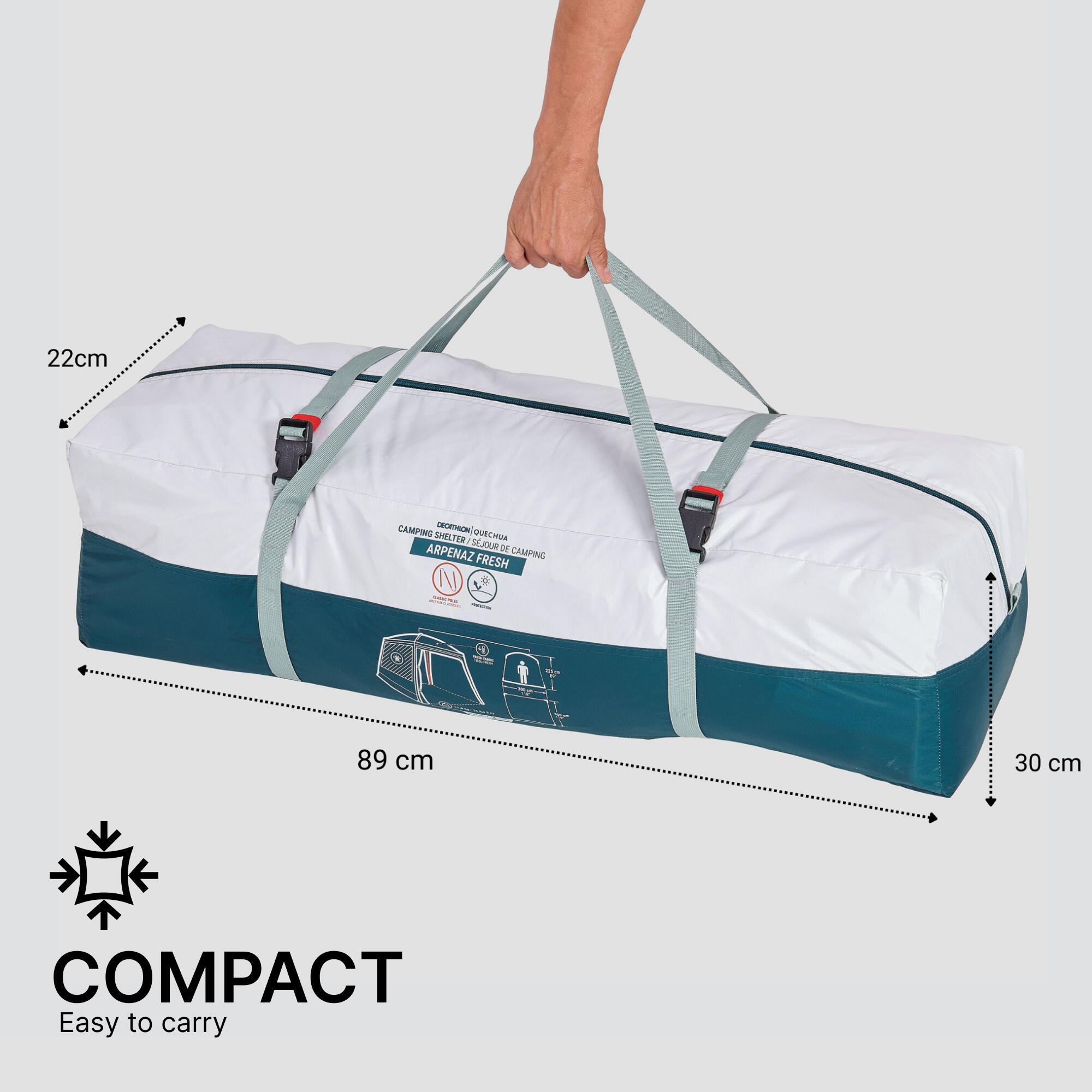 Buy Camping Living Room Tent For 10 People Online | Decathlon