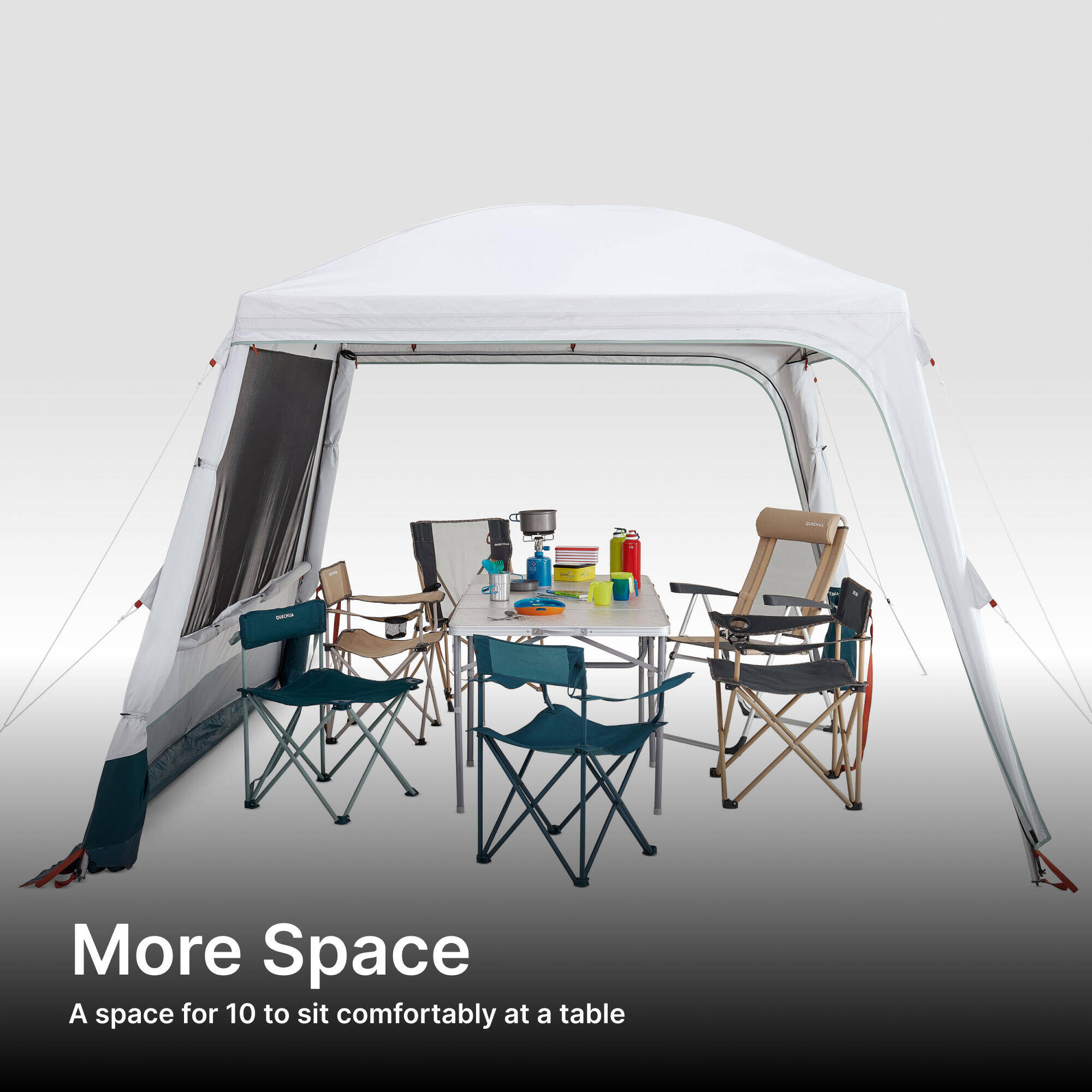 Camping Shelter Arpenaz Base L Fresh (10-Person) -  3