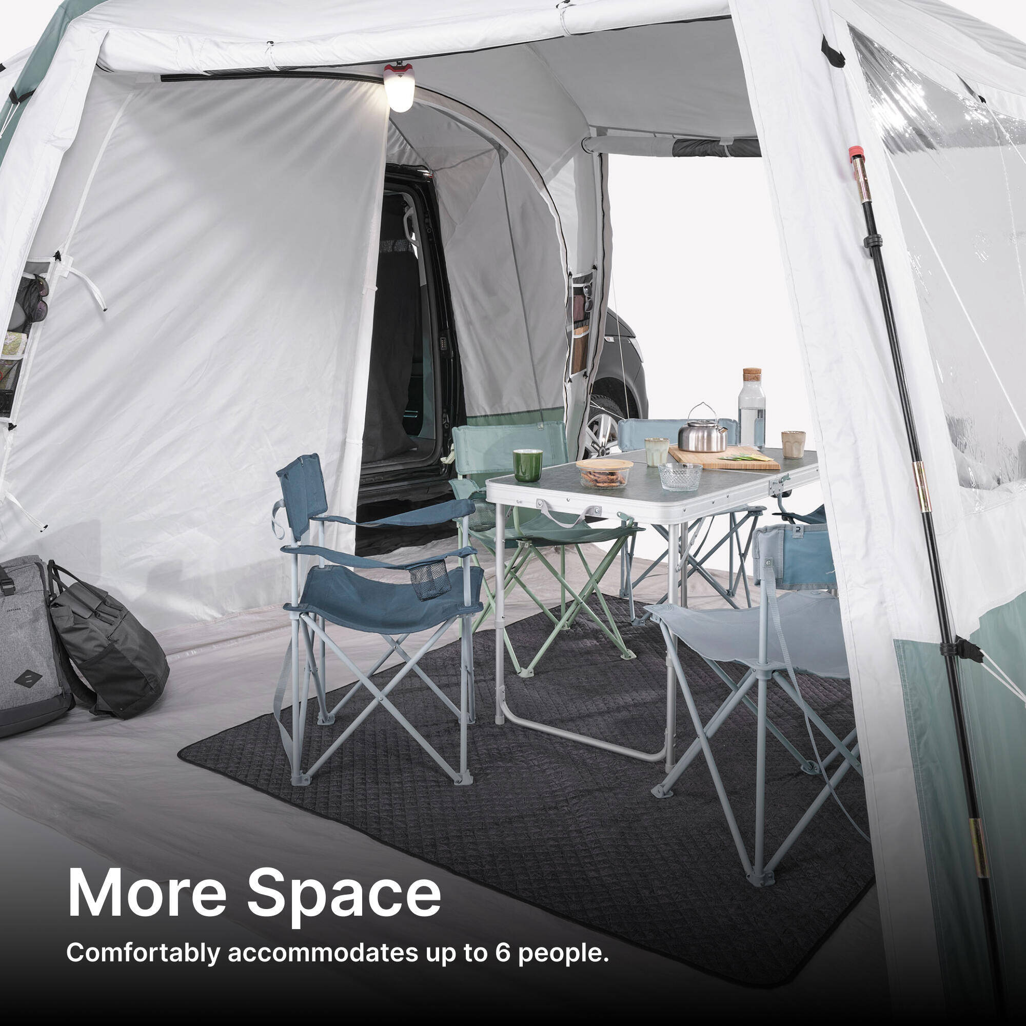 Pole awning for vans and trucks - Van Connect Arpenaz Fresh - 6 people -  3