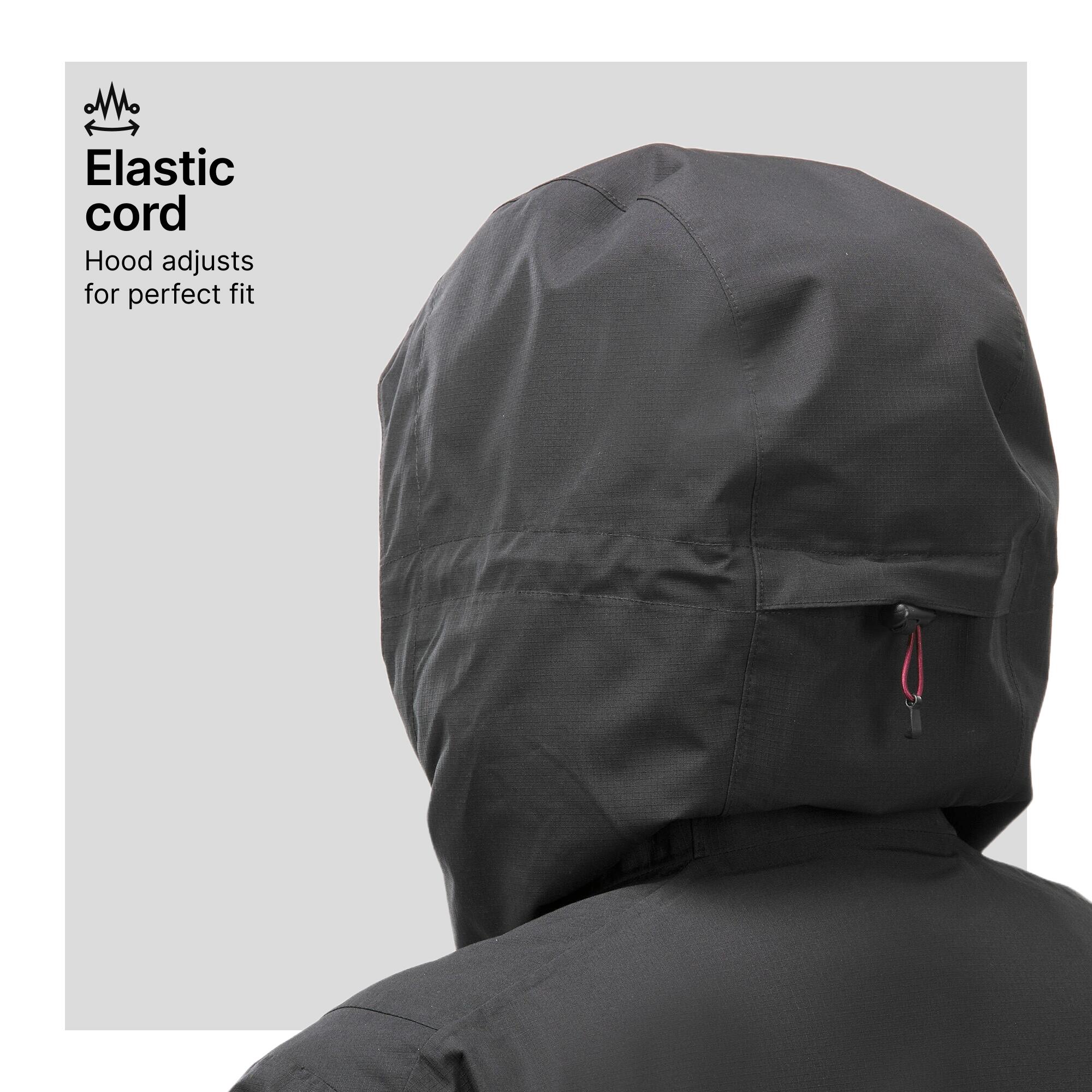 Women’s hiking 3-in-1 waterproof jacket SH500 Mountain - 10°C