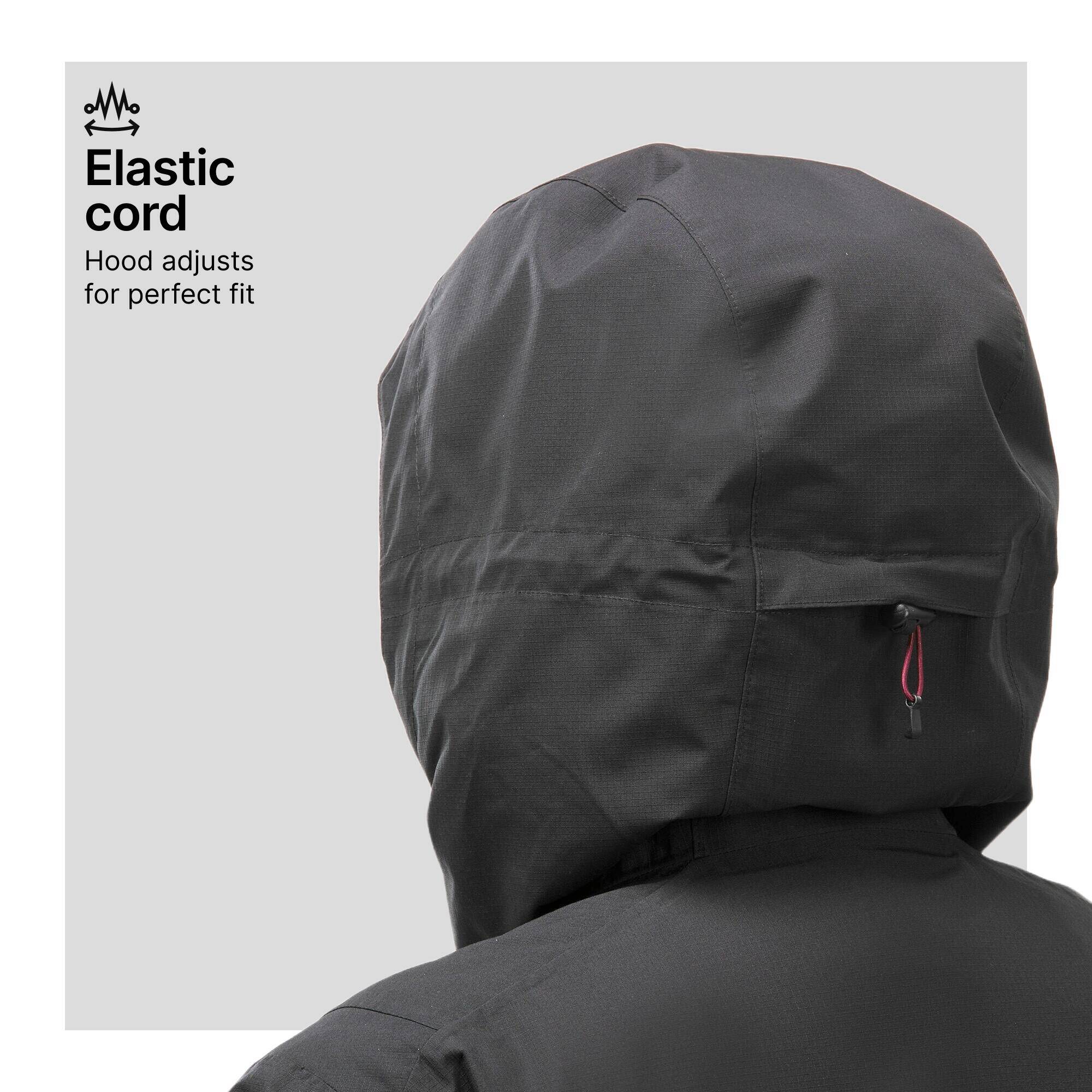 Women’s hiking 3-in-1 waterproof jacket SH500 Mountain - 10°C -  5