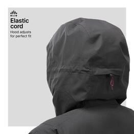 Veste 3en1 de randonnée hiver -8° femme, MH500 3en1noir