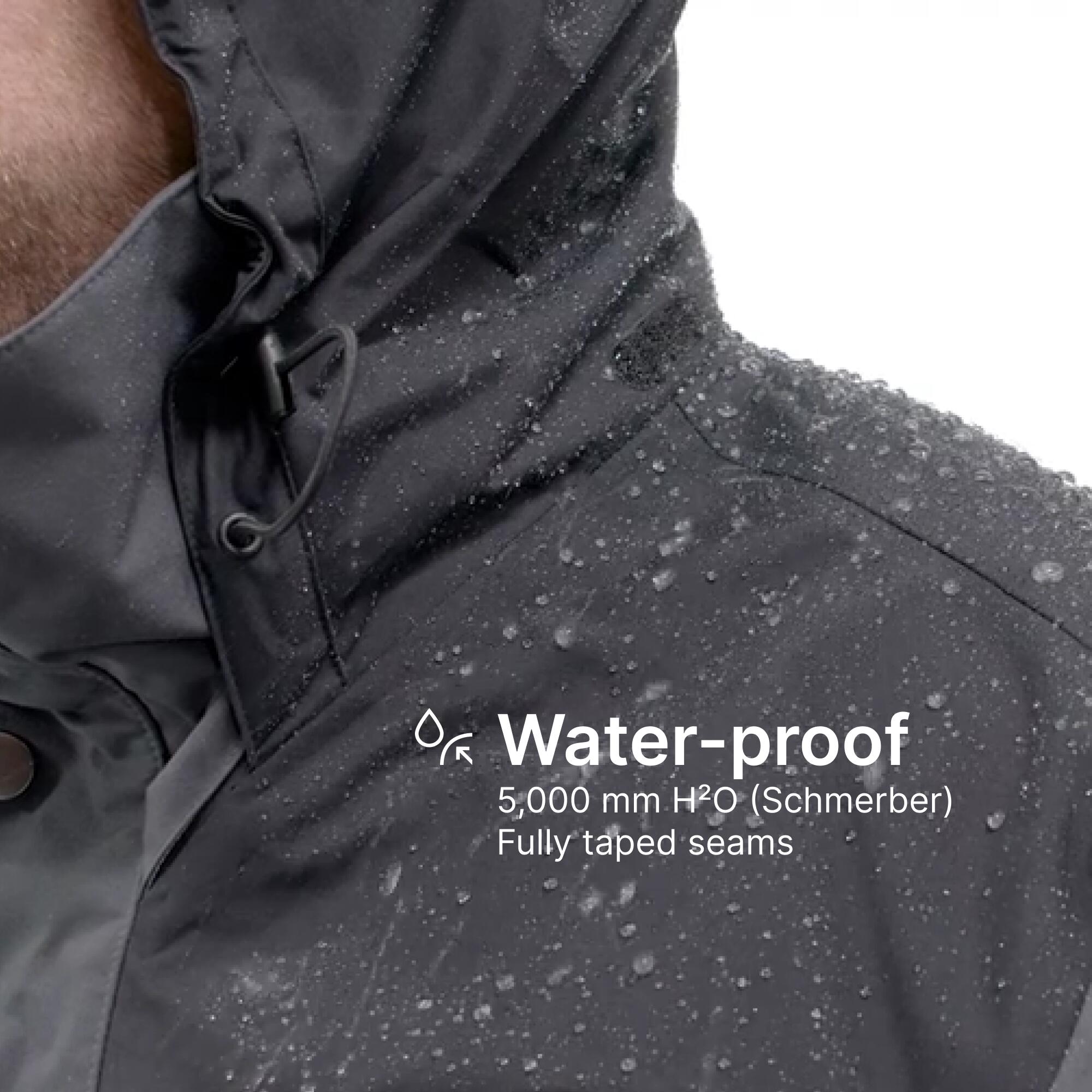 Men’s 3-in-1 waterproof hiking jacket - SH100 0°C Grey