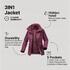 Women Travel Waterproof 3-in-1 jacket - Travel 100  0° - Burgundy