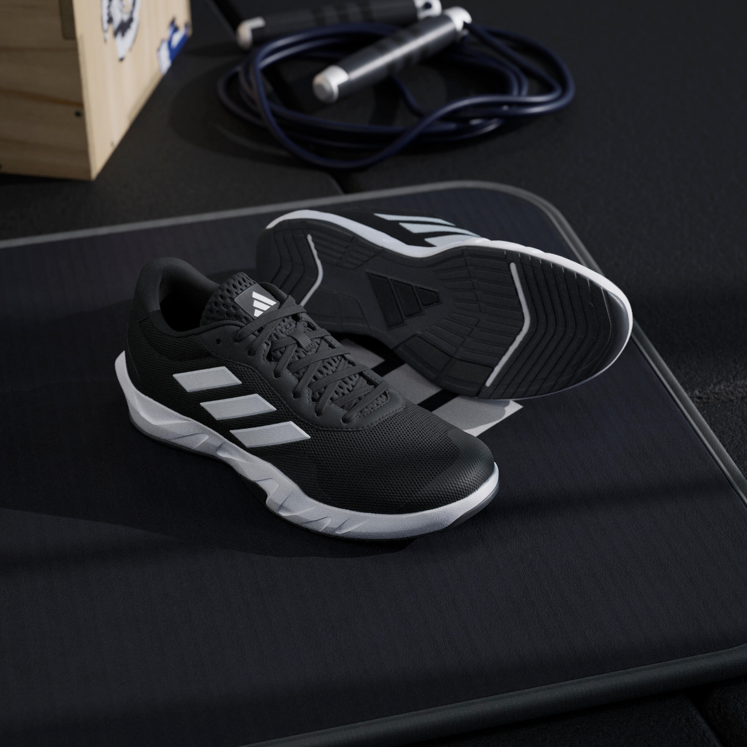 Tenisice za fitness Amplimove mu ke crne Decathlon