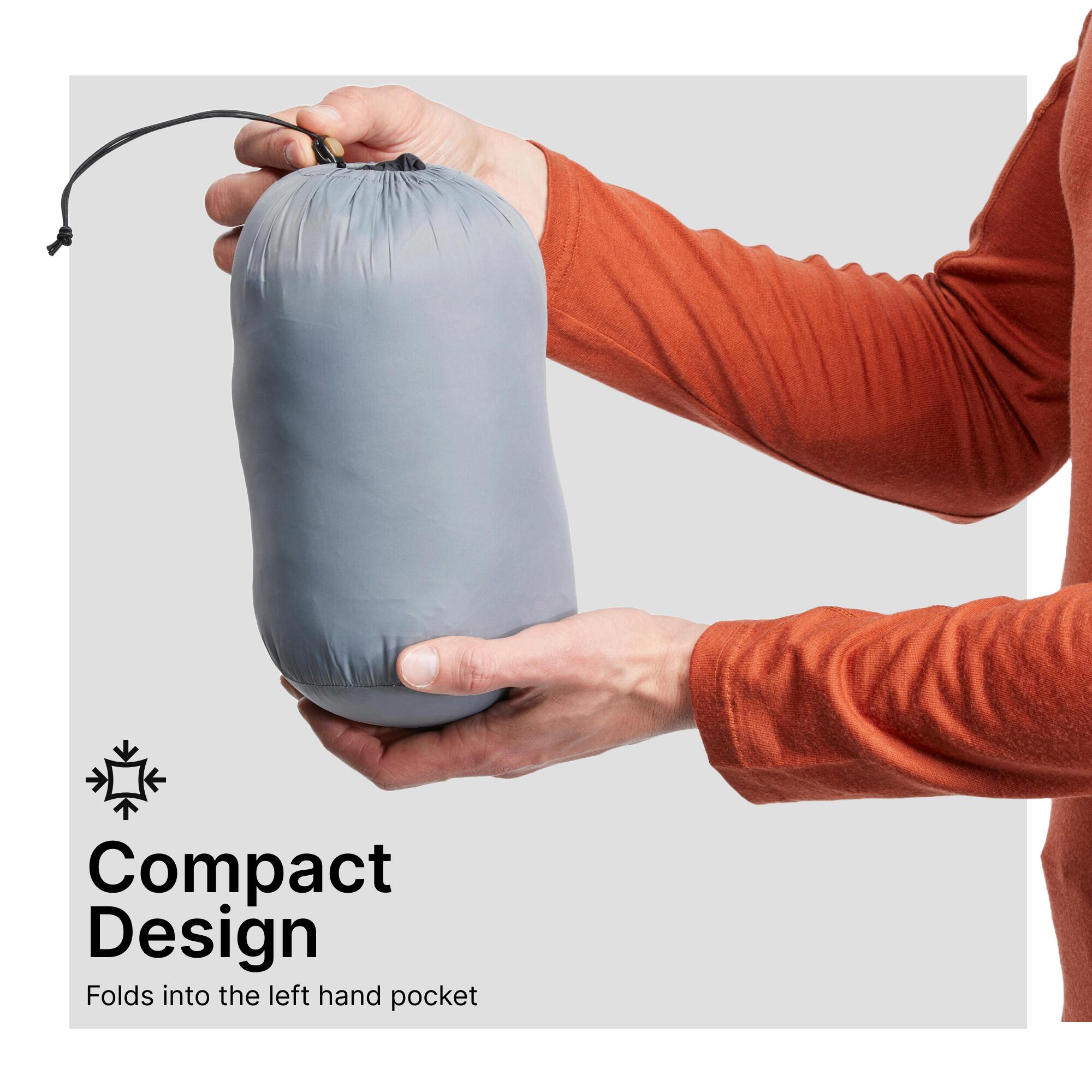 Men Lightweight Packable Down Jacket - MT500 -10° Black