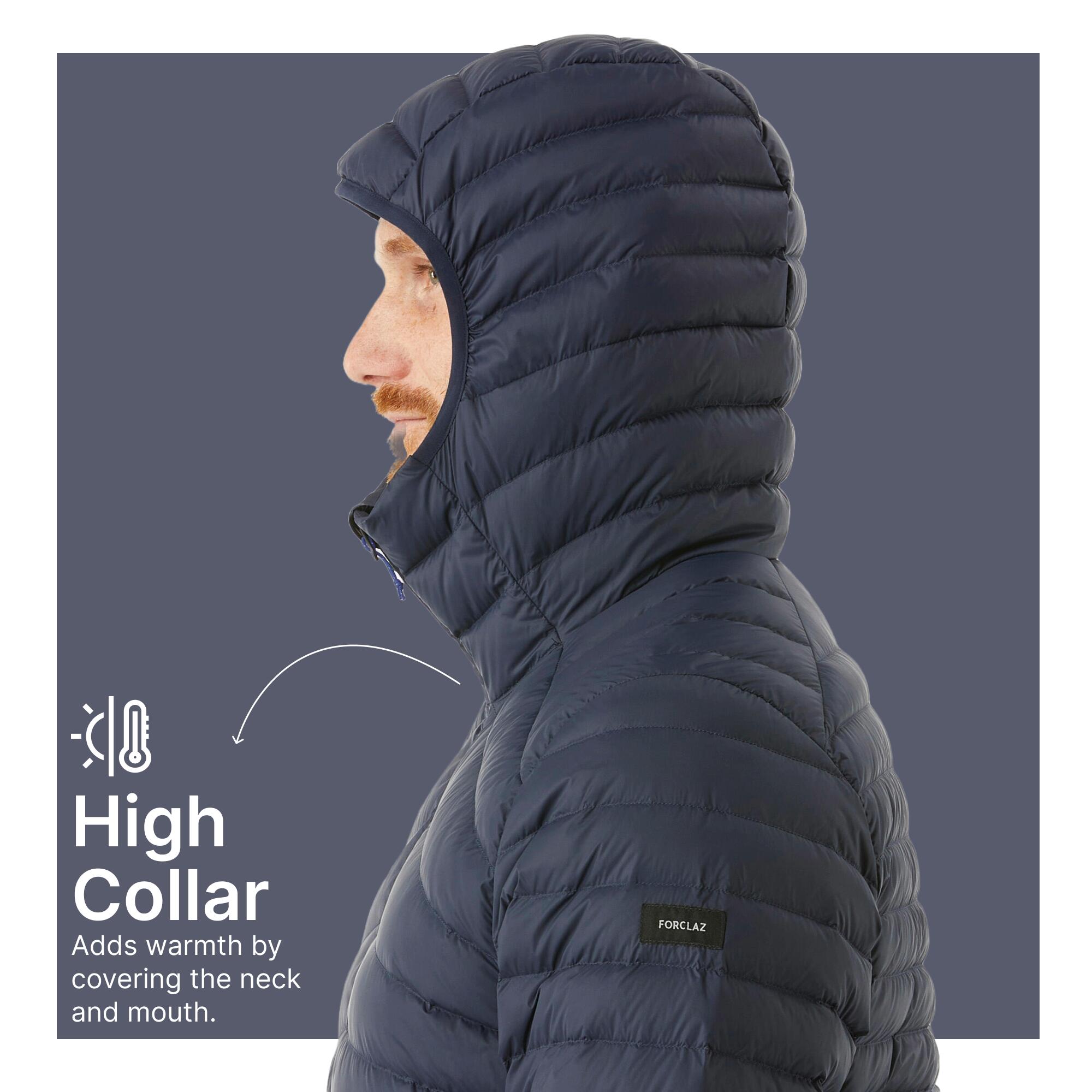 Buy Men s Trekking Down Feather Jacket 5 C Ultra Light And Compact Online Decathlon