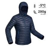 Men Puffer Down Jacket For Trekking MT100 -5°C Navy