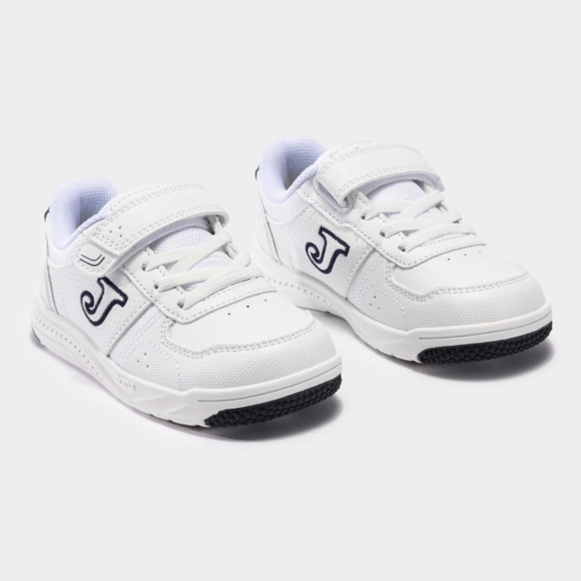 Zapatillas Joma Harvad Niños velcro Blanco y Azul marino 2/5