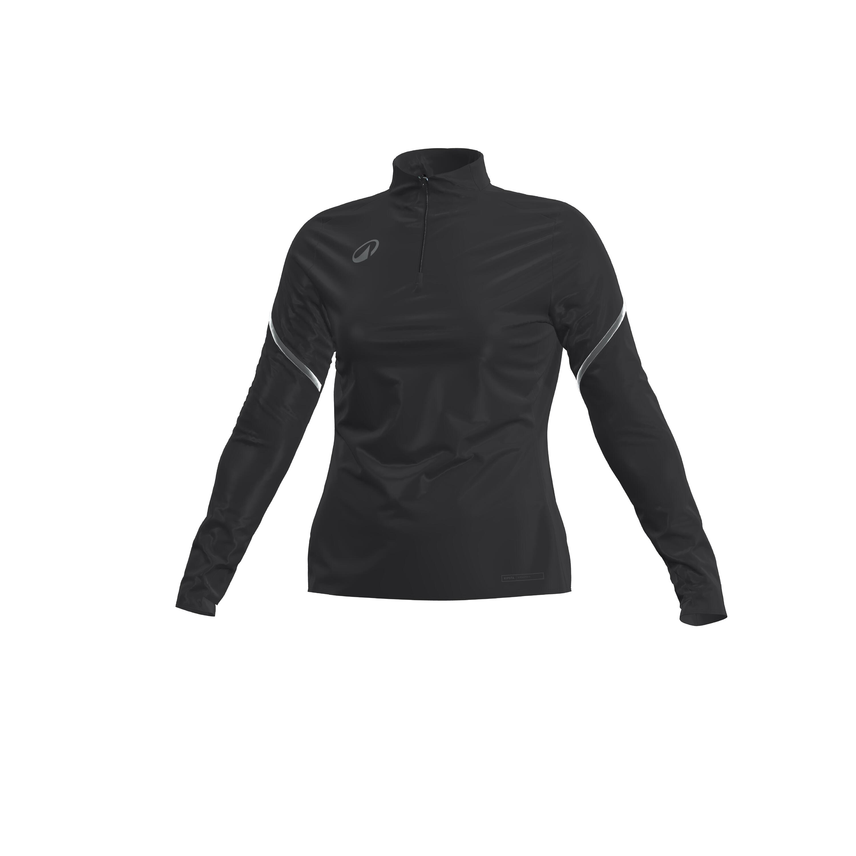 KIPSTA Felpa donna VIRALTO CLUB 1/2 Zip nera