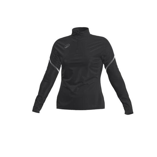 Damen Sweatshirt 1/2 Zip - VIRALTO Club schwarz