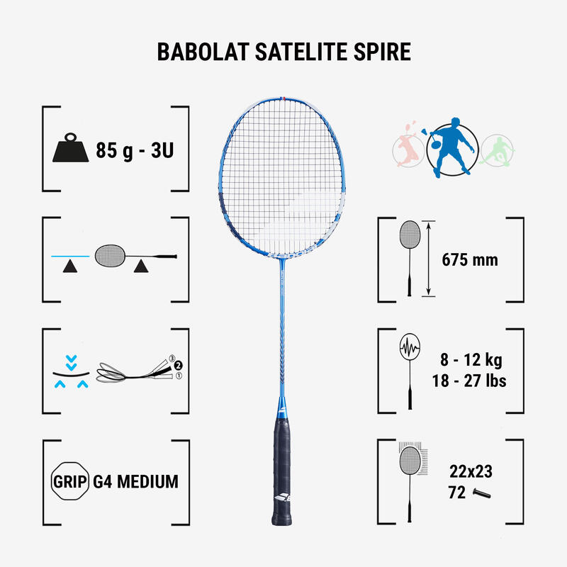 Raqueta de bádminton - Babolat Satelite Spire