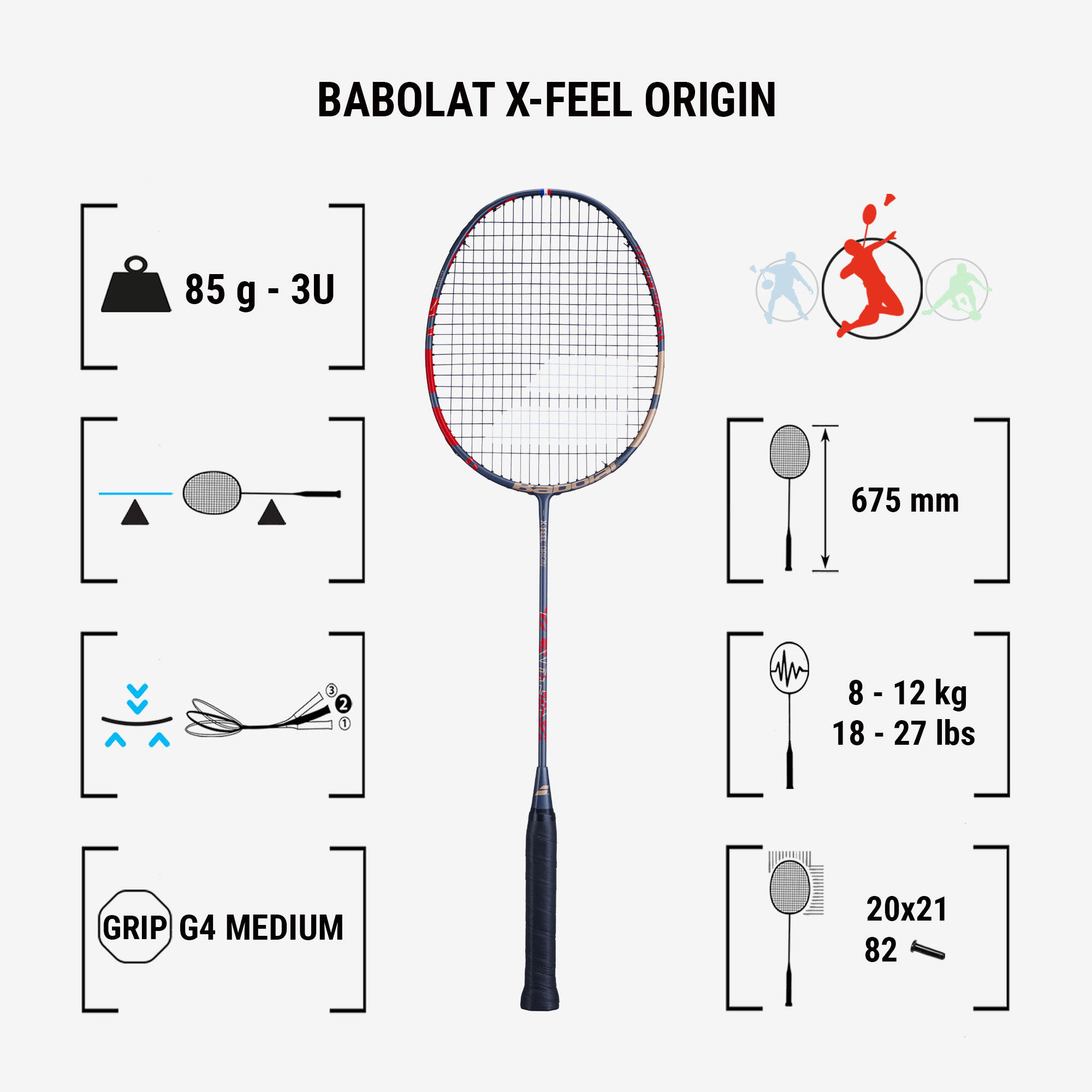 Babolat X-Feel Origin Lite Badminton Racket