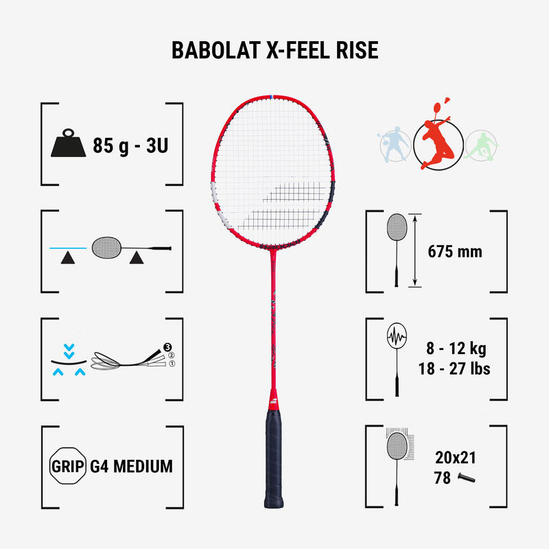 Raquette de badminton - Babolat X-feel Rise