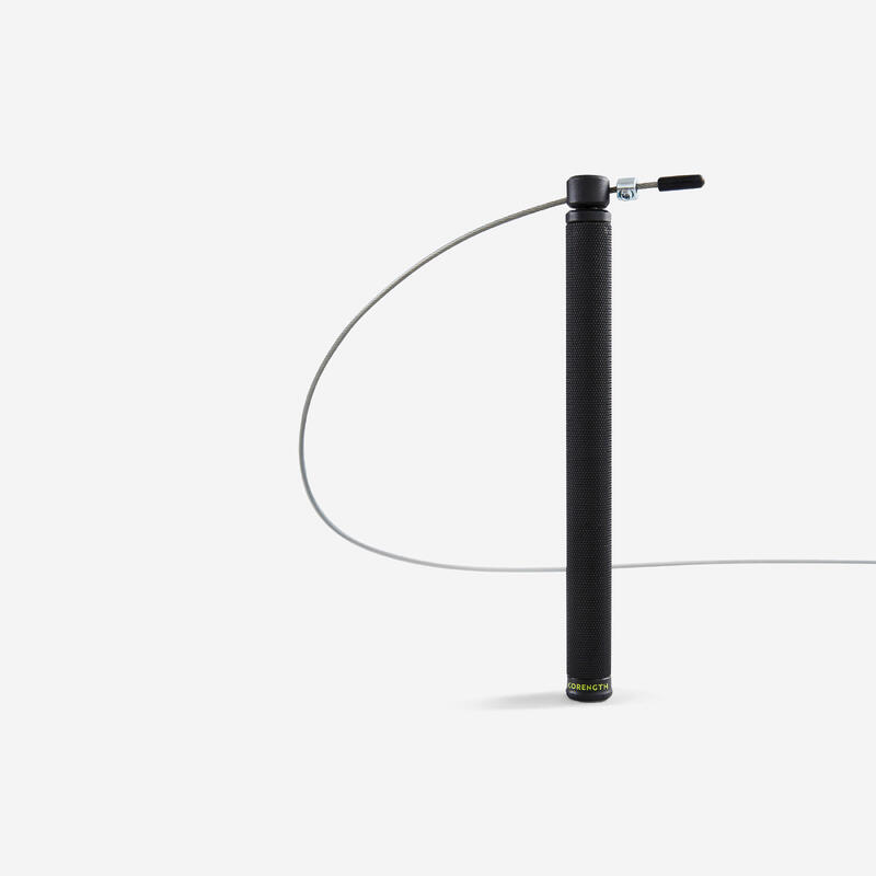 Corde à sauter cross training vitesse - speed rope pro noire