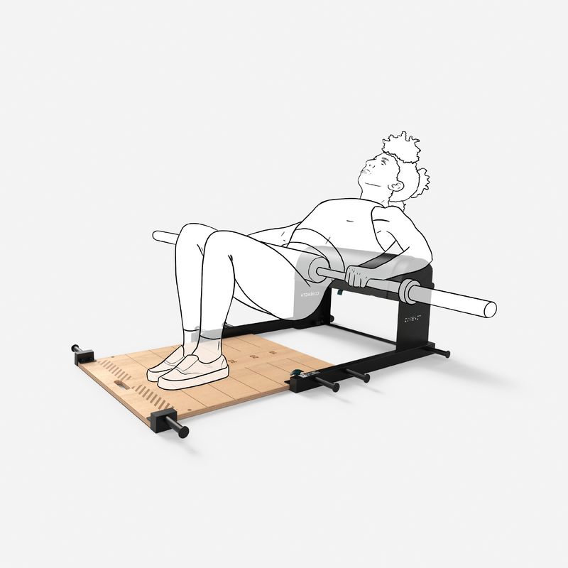 Equipement Fitness Homme Entraîneur Fessiers Réglable - 19 Modes Massage/ Fitness - Gym Maison Homme Femme - Tonification Cuisses Matériel Gym Cuisses