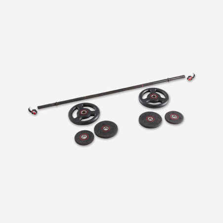 20 Kg Pump Kit With Bar And Weights 1.3 m 28 mm 
