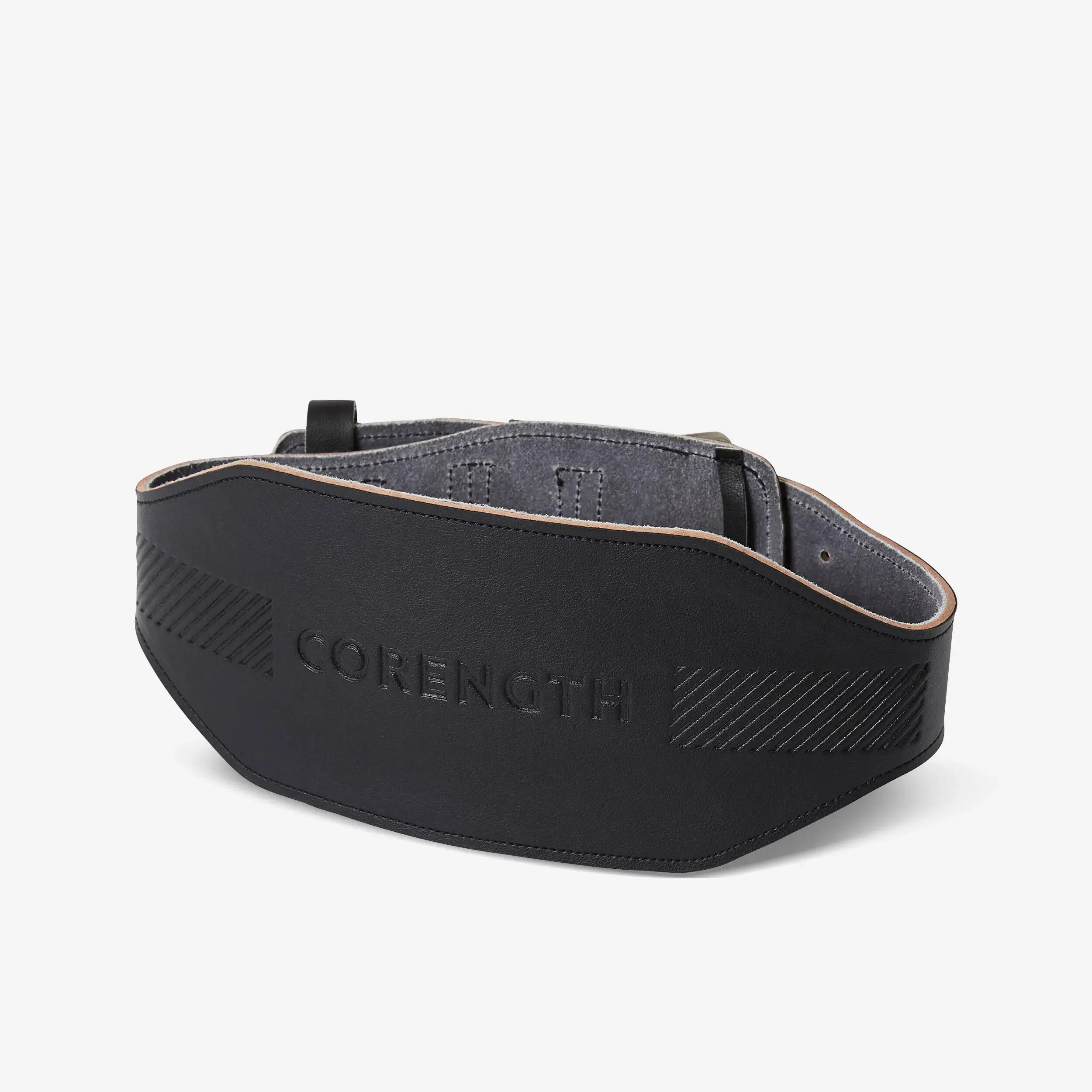 CORENGTH CINTURÓN LUMBAR MUSCULACIÓN NEGRO CUERO