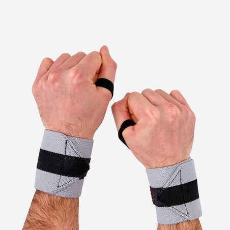 Weight Training Wrist Strap - Light Grey