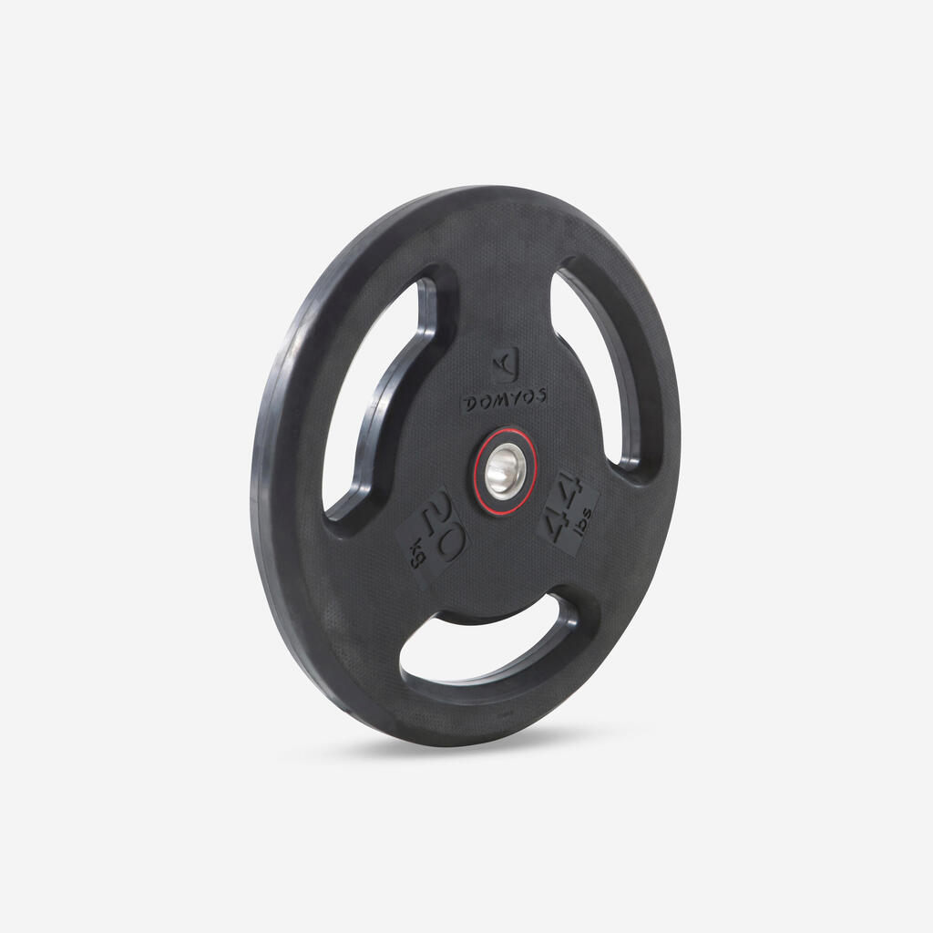 Rubber Weight Disc with Handles 28 mm 20 kg