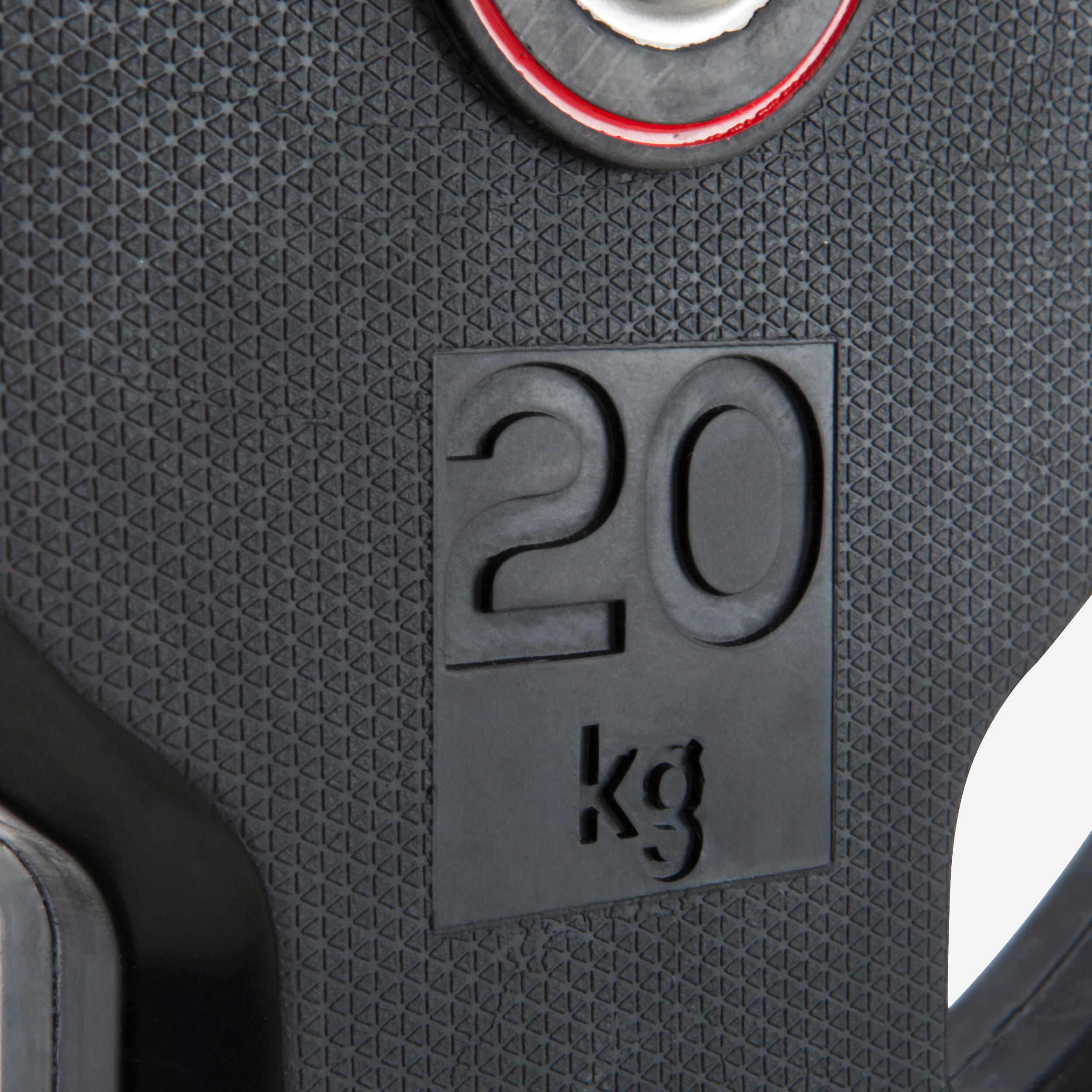20 kg (44 lb) Rubber Weight Plate with Handles - CORENGTH