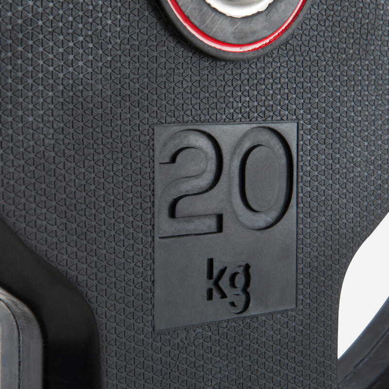 Kauçuk Ağırlık Plakası - 20 Kg - 28 Mm Sap