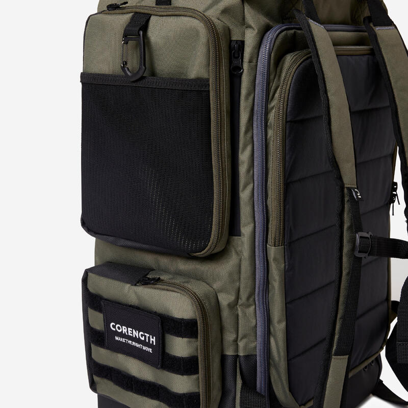 Sac de musculation et cross training 50 L avec poche isotherme, kaki
