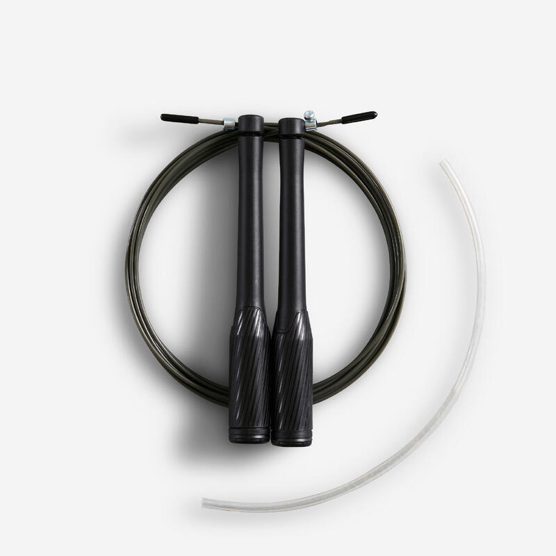 Corde à sauter de cross training vitesse - speed rope noire