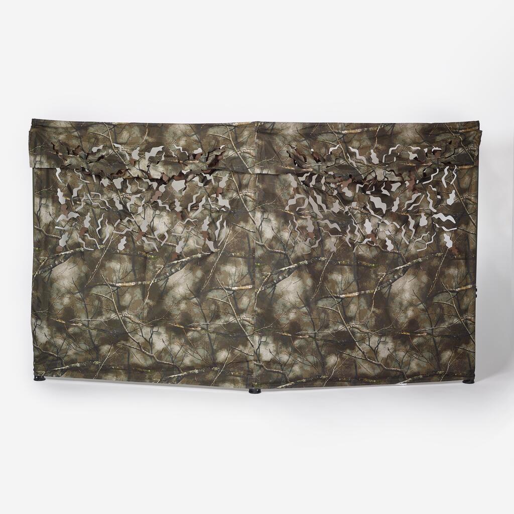 HUNTING DOUBLE SCREEN FOLDING HIDE TREEMETIC CAMOUFLAGE