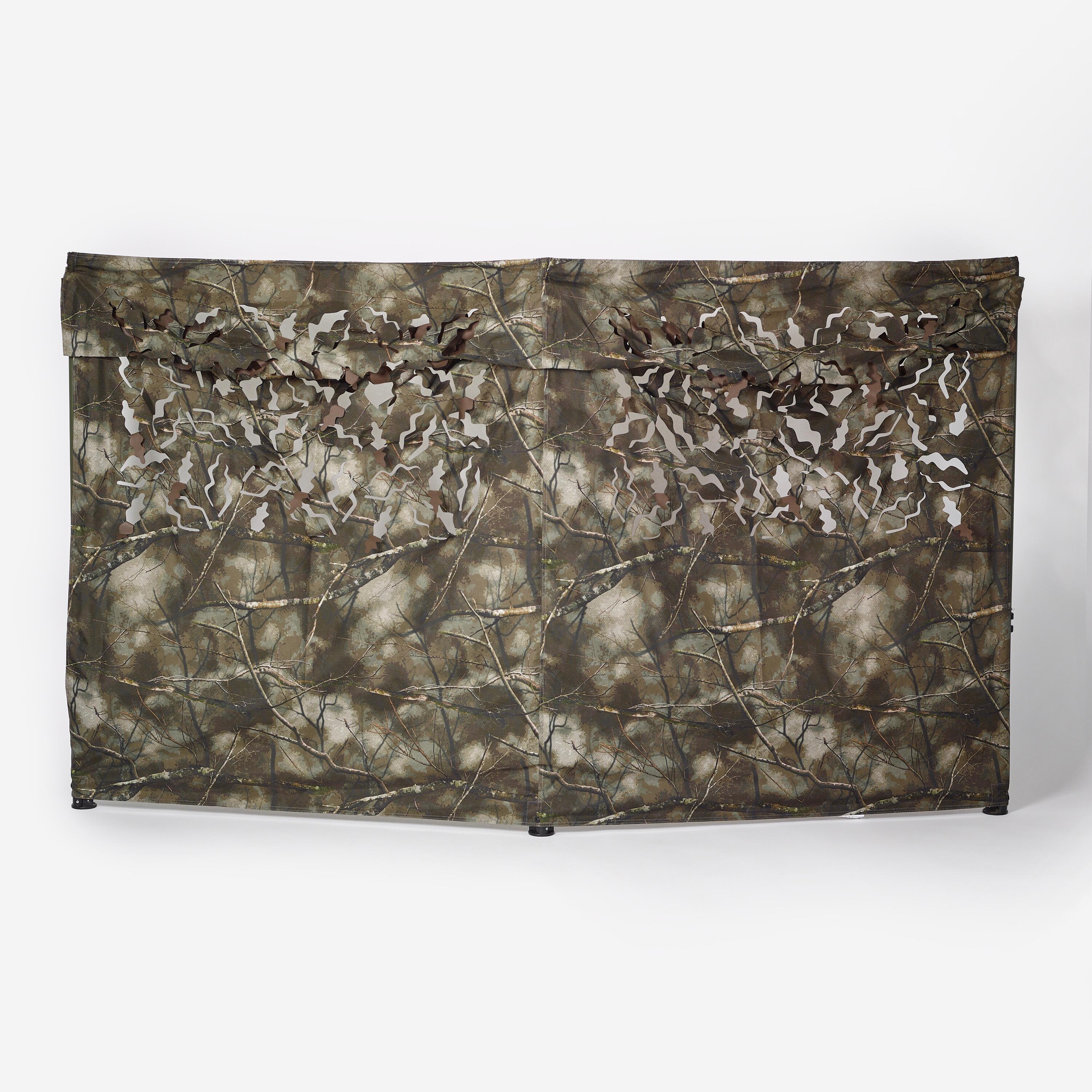 HUNTING DOUBLE SCREEN FOLDING HIDE TREEMETIC CAMOUFLAGE 5/7