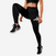 Legging imprimé logo femme - noir