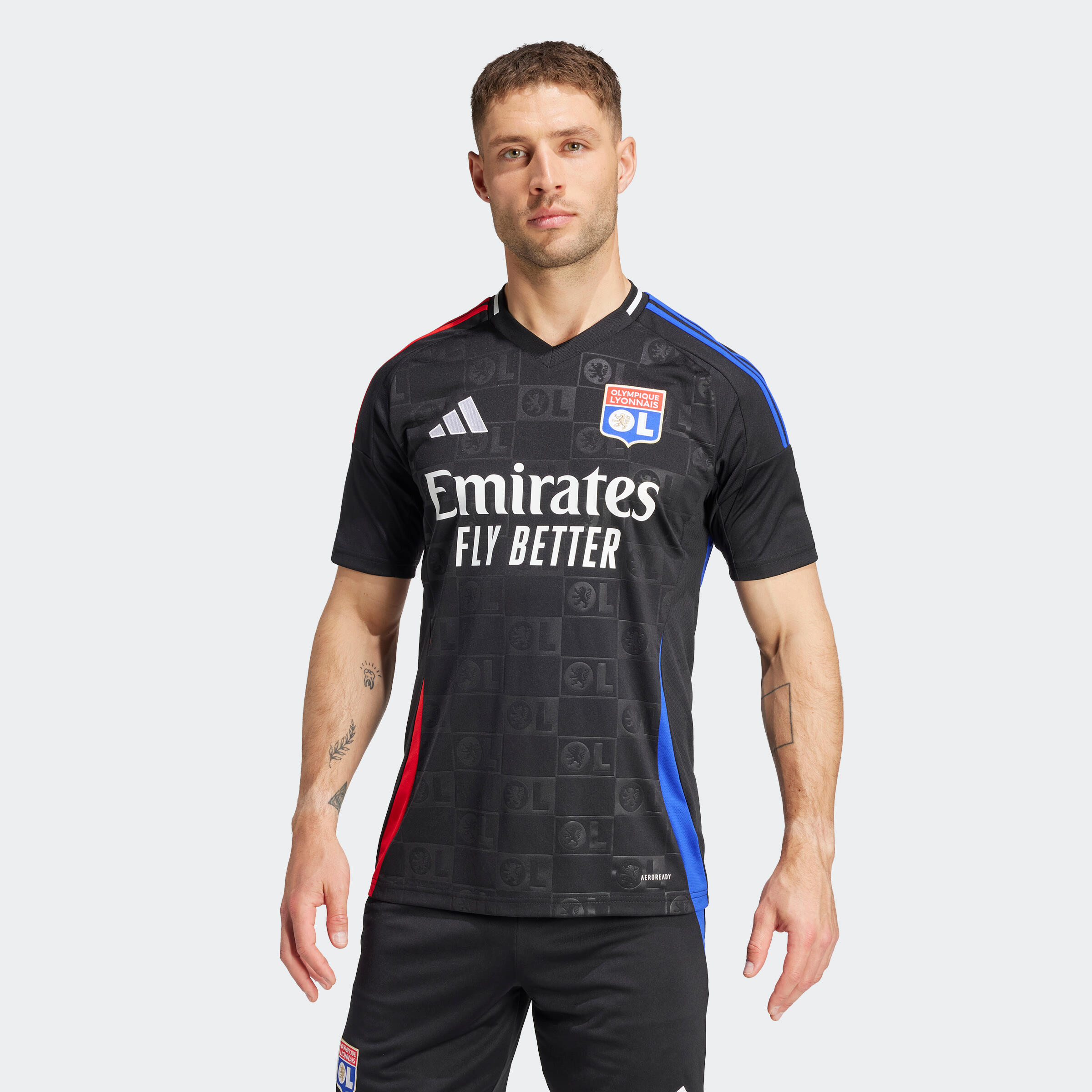 Tricou Fotbal Deplasare Olympique Lyonnais 24/25 Adulți