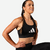 Brassière imprimé logo Adidas femme - noir